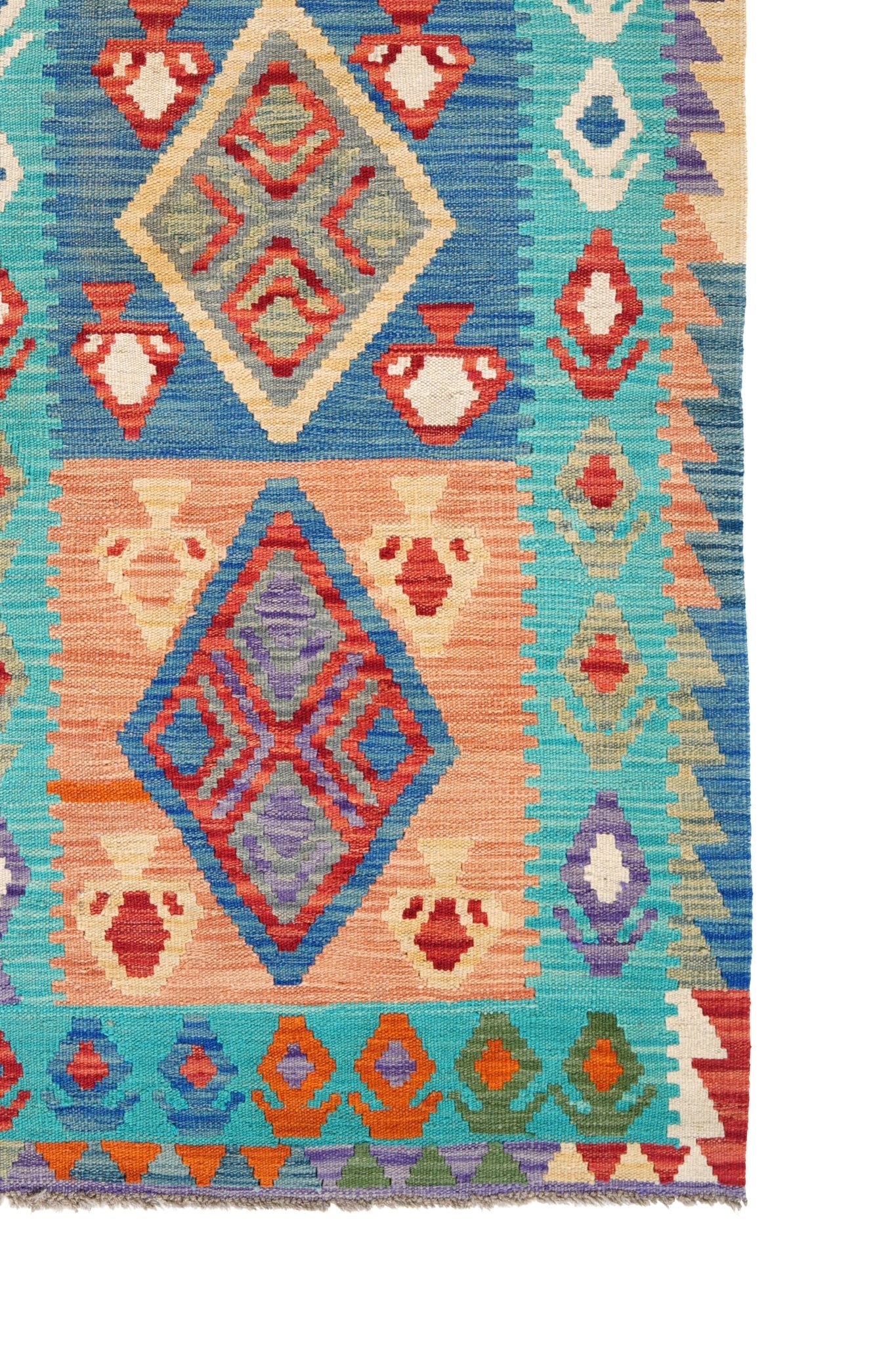 Kelim loper vloerkleed handgeweven uit Afghanistan - 4