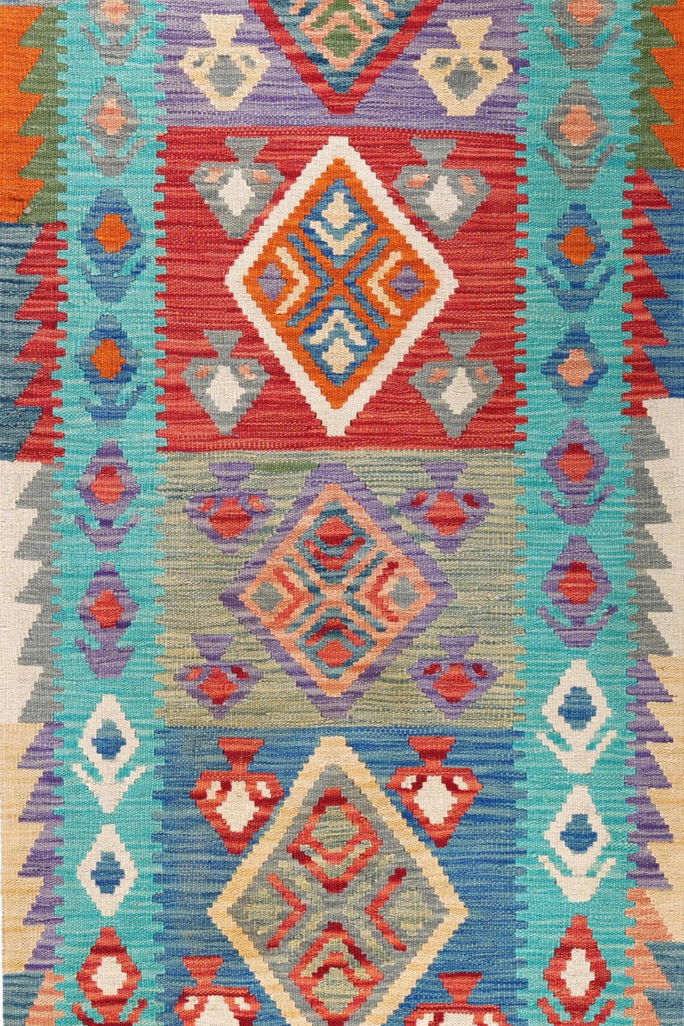 Kelim loper vloerkleed handgeweven uit Afghanistan - 3