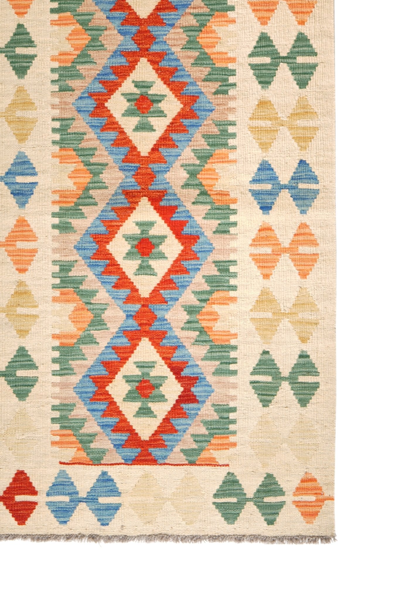 Kelim loper vloerkleed handgeweven uit Afghanistan - 4