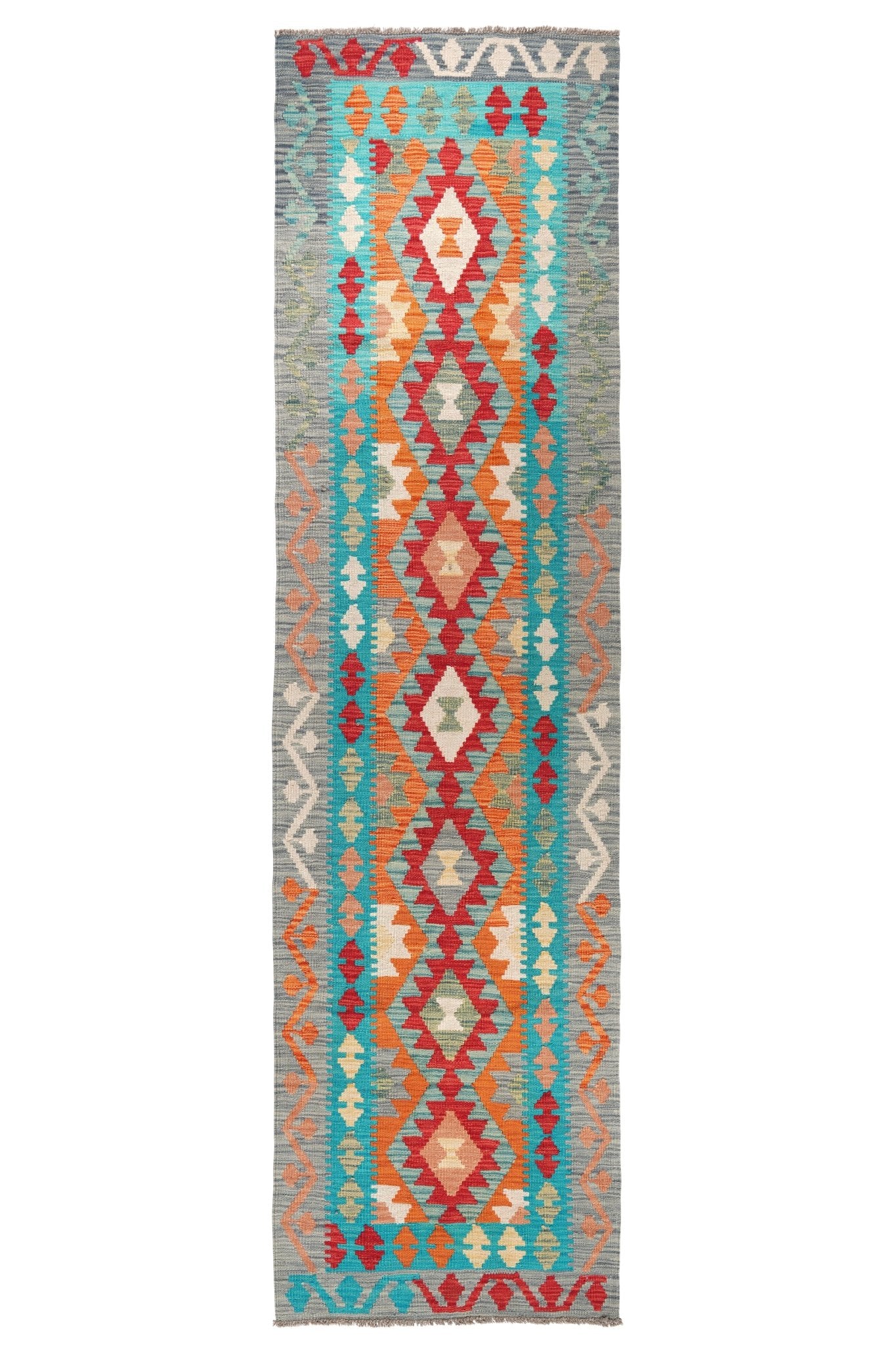 Kelim loper vloerkleed handgeweven uit Afghanistan - 1