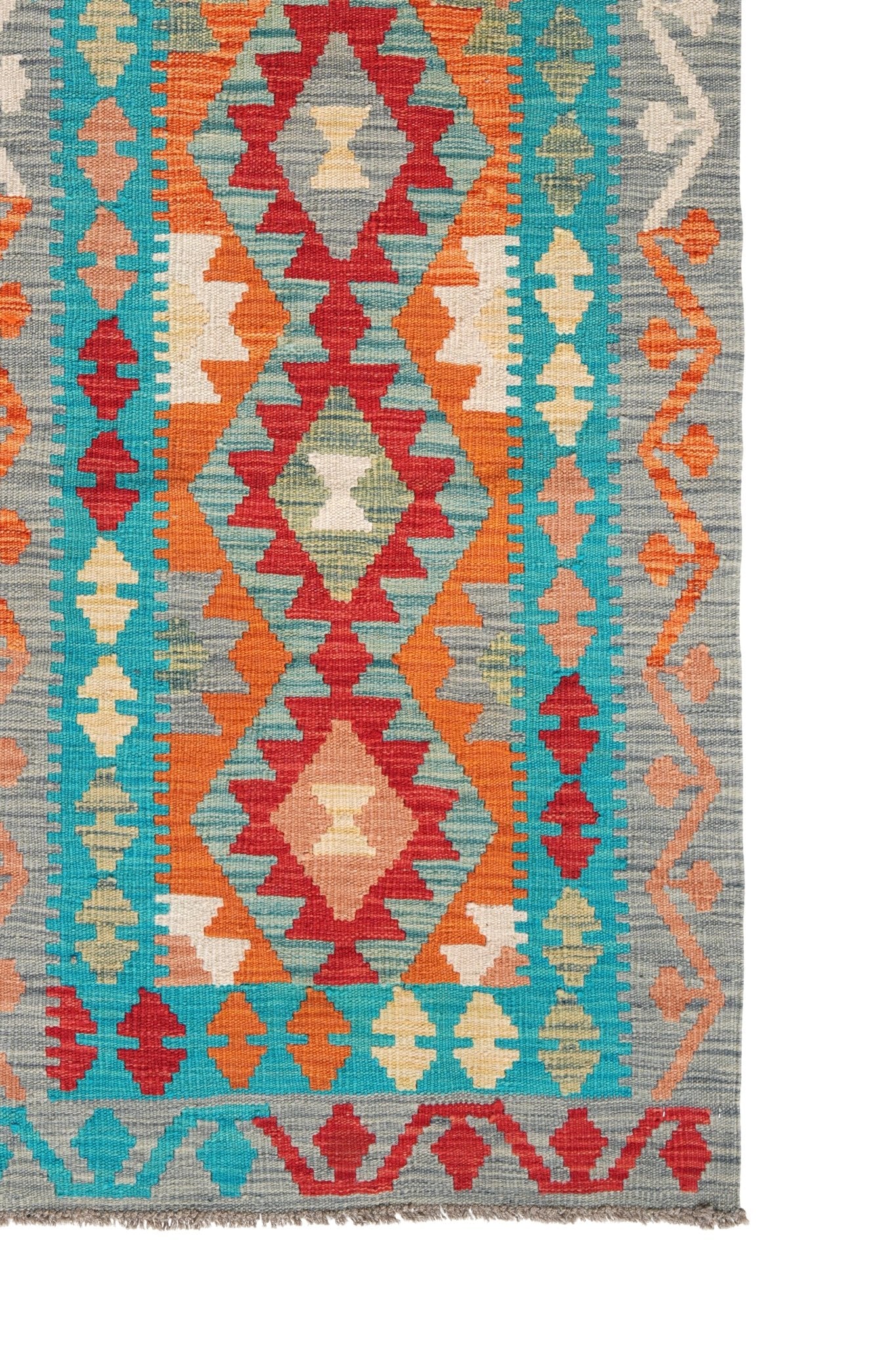 Kelim loper vloerkleed handgeweven uit Afghanistan - 4