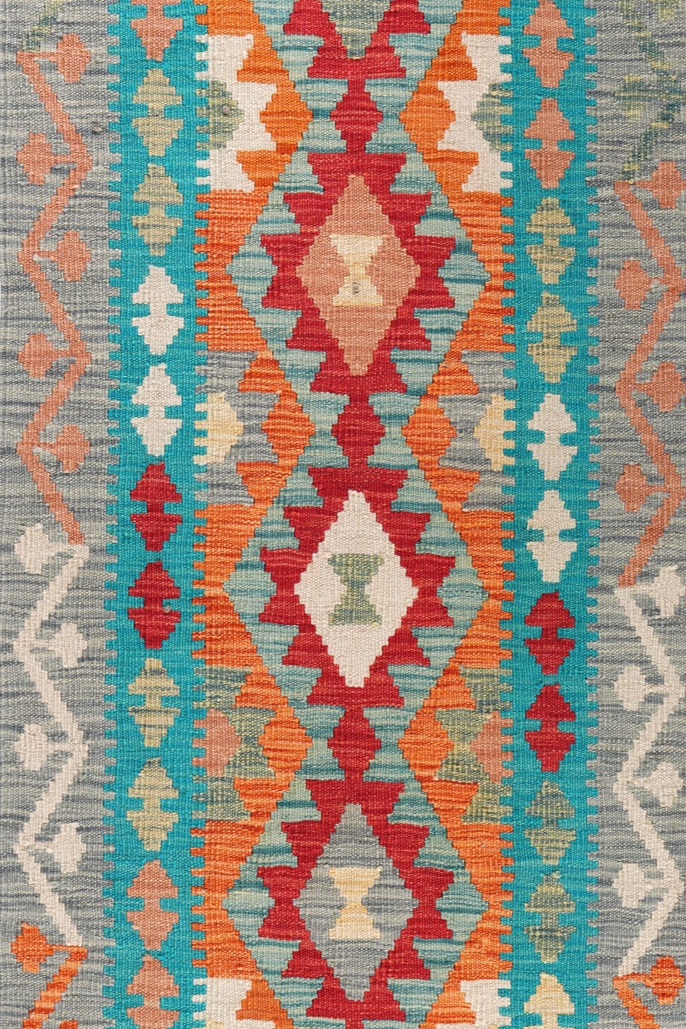 Kelim loper vloerkleed handgeweven uit Afghanistan - 3