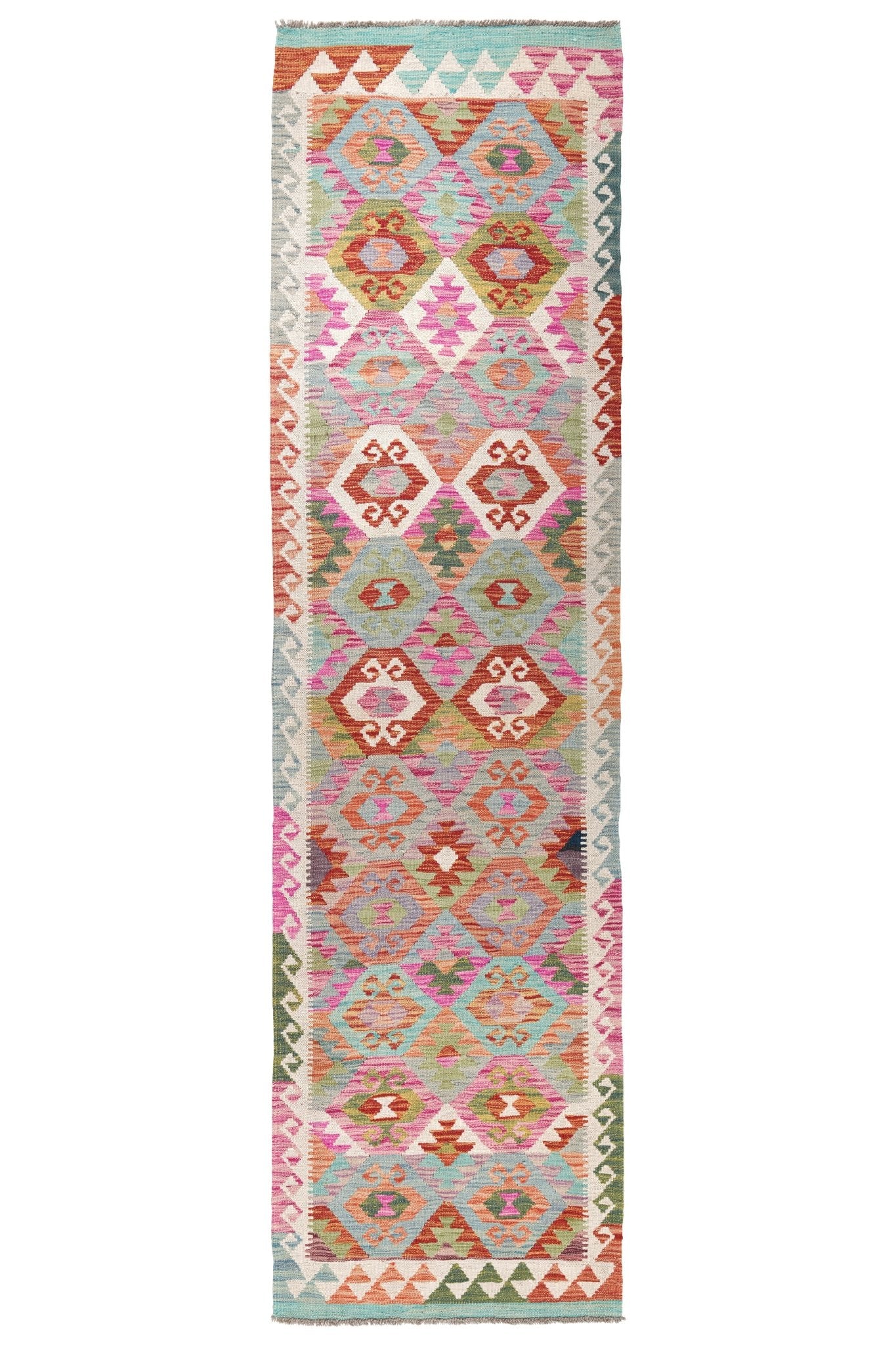 Kelim loper vloerkleed handgeweven uit Afghanistan - 1