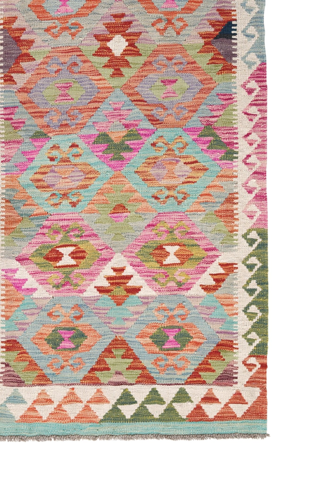 Kelim loper vloerkleed handgeweven uit Afghanistan - 4