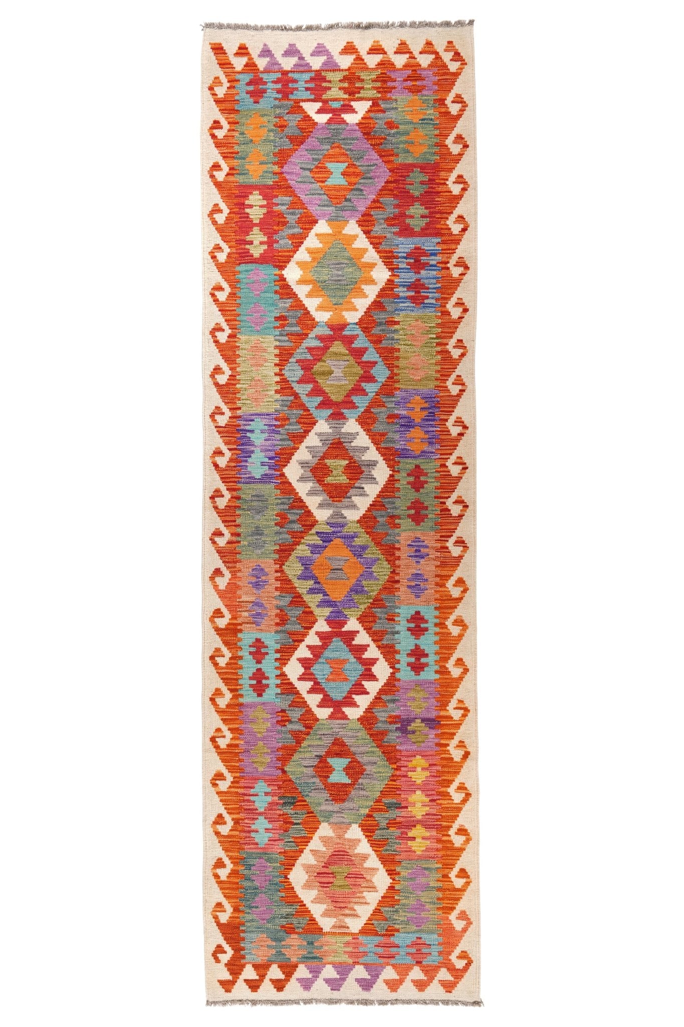 Kelim loper vloerkleed handgeweven uit Afghanistan - 1