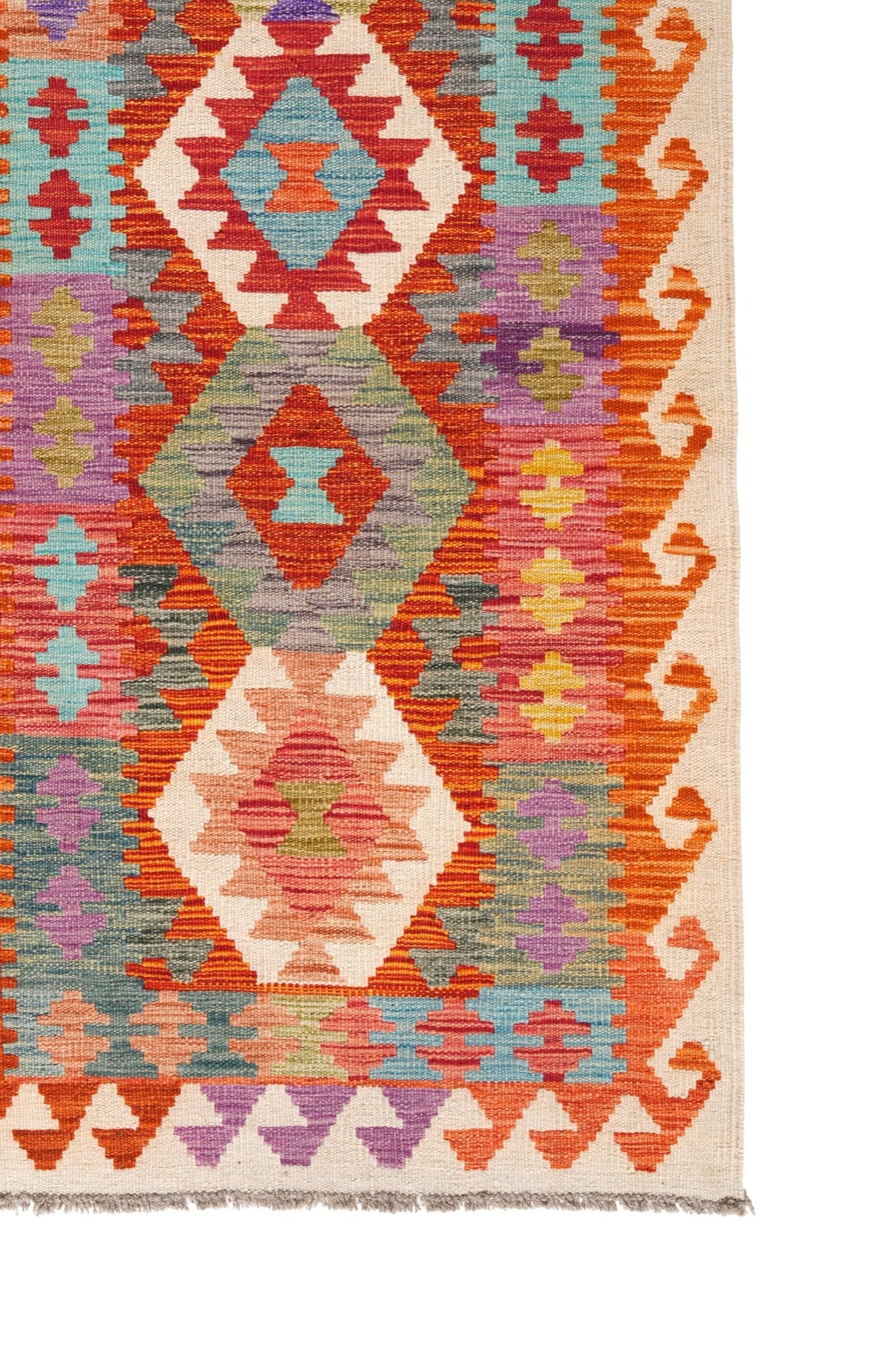 Kelim loper vloerkleed handgeweven uit Afghanistan - 4