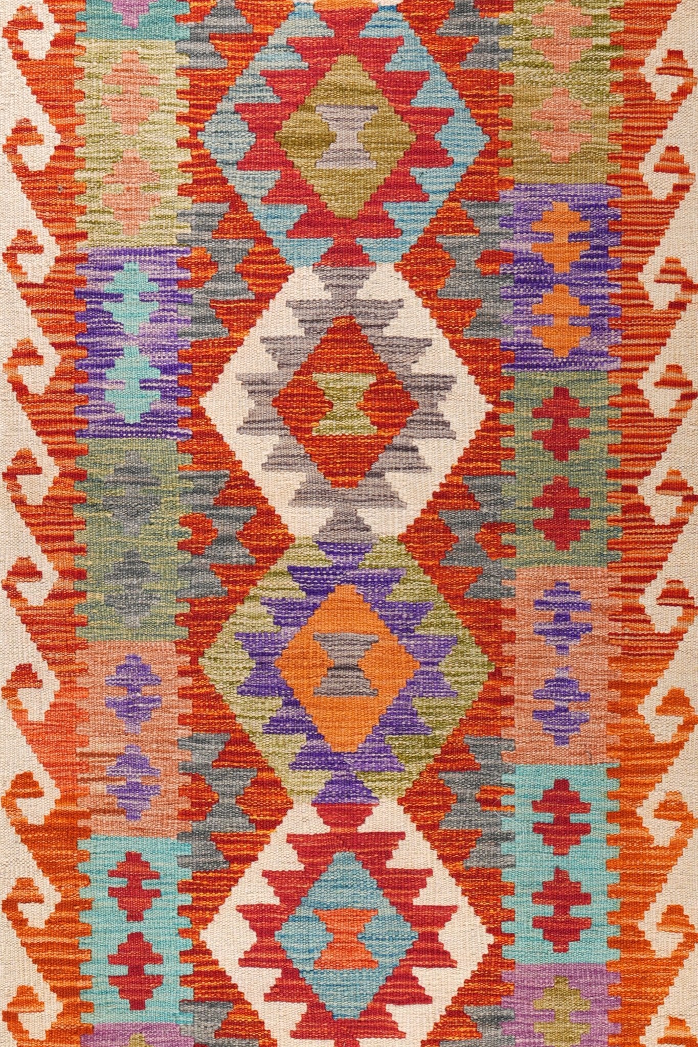 Kelim loper vloerkleed handgeweven uit Afghanistan - 3