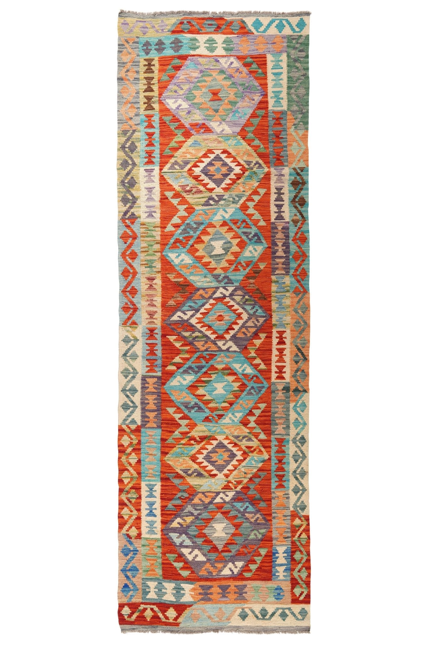 Kelim loper vloerkleed handgeweven uit Afghanistan - 1