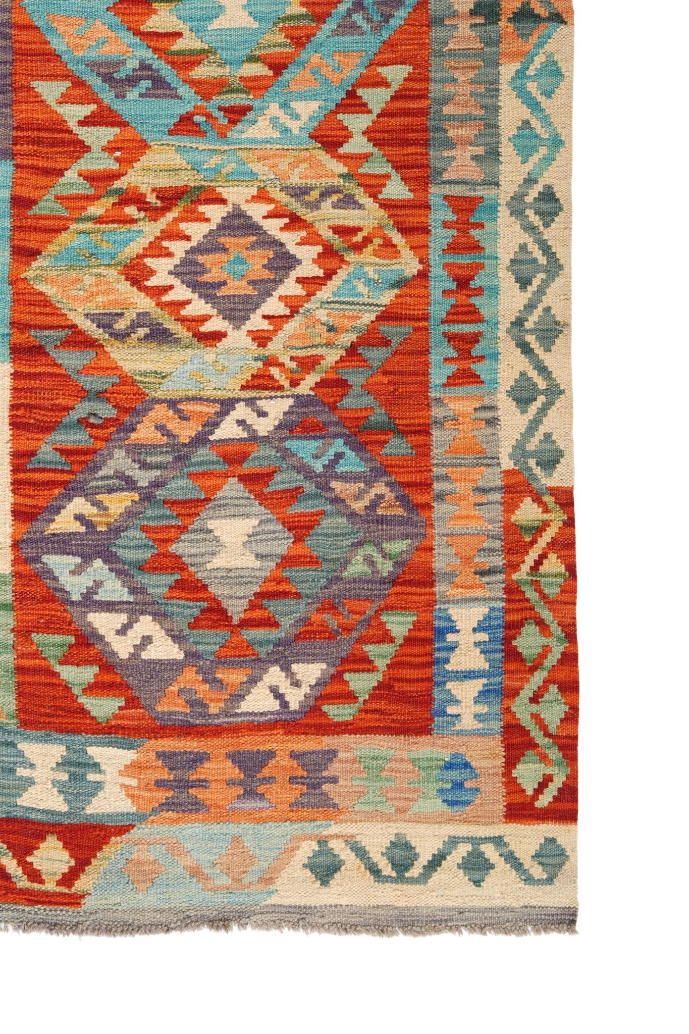 Kelim loper vloerkleed handgeweven uit Afghanistan - 4