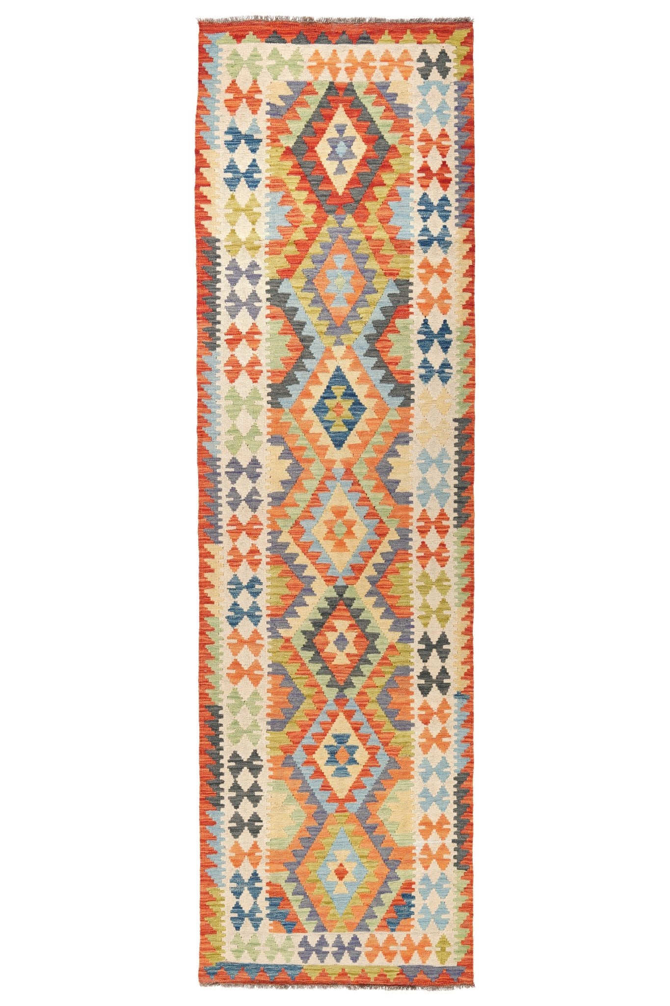 Kelim loper vloerkleed handgeweven uit Afghanistan - 1