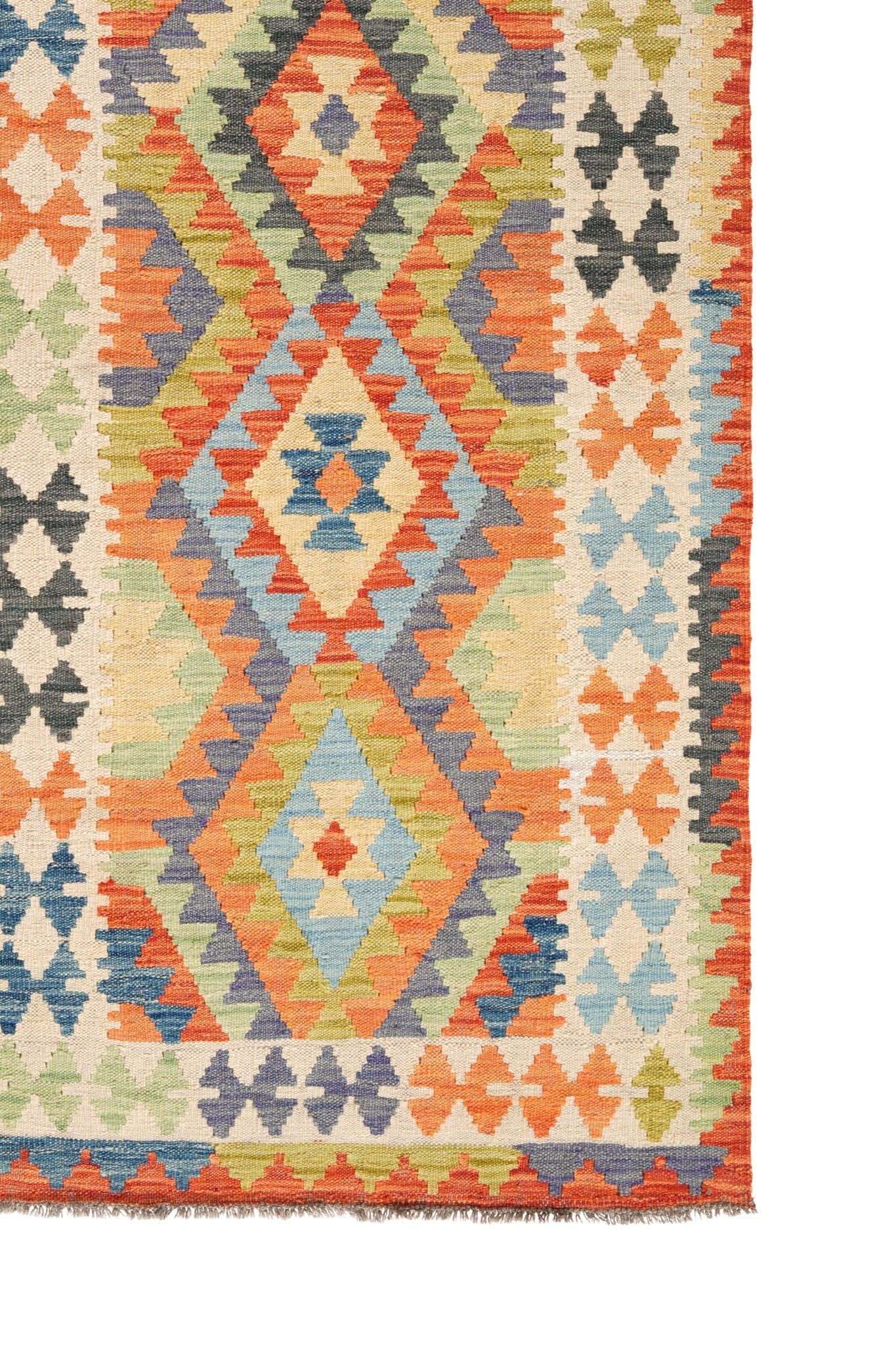 Kelim loper vloerkleed handgeweven uit Afghanistan - 4