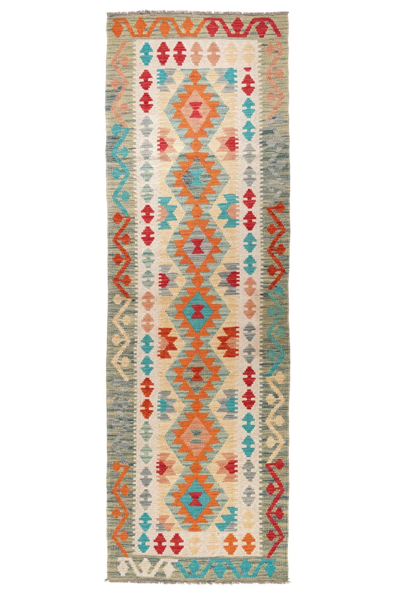 Kelim loper vloerkleed handgeweven uit Afghanistan - 1