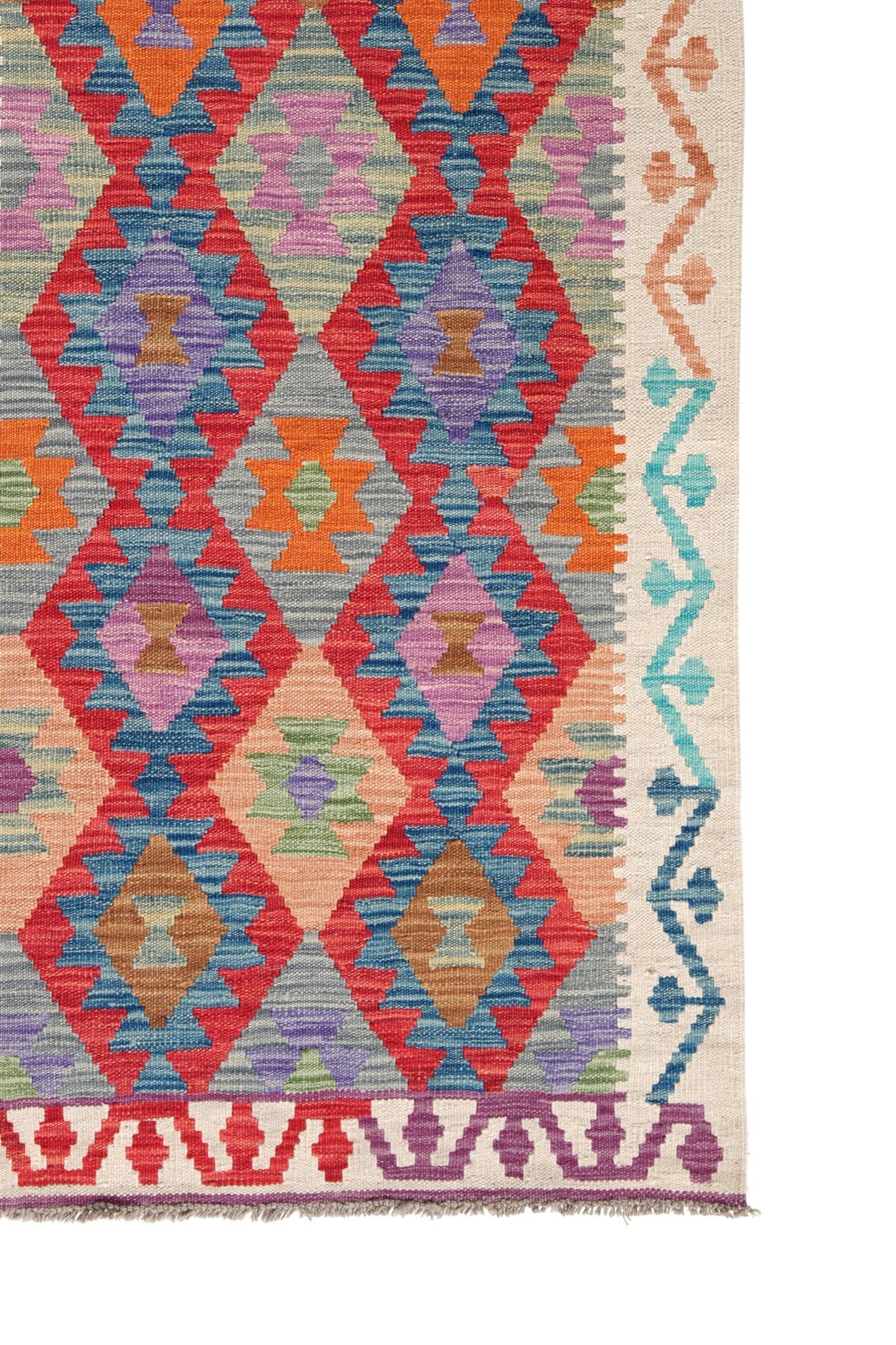 Kelim loper vloerkleed handgeweven uit Afghanistan - 4