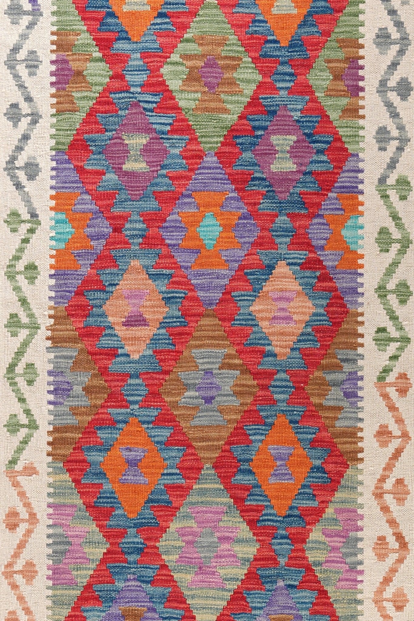 Kelim loper vloerkleed handgeweven uit Afghanistan - 3