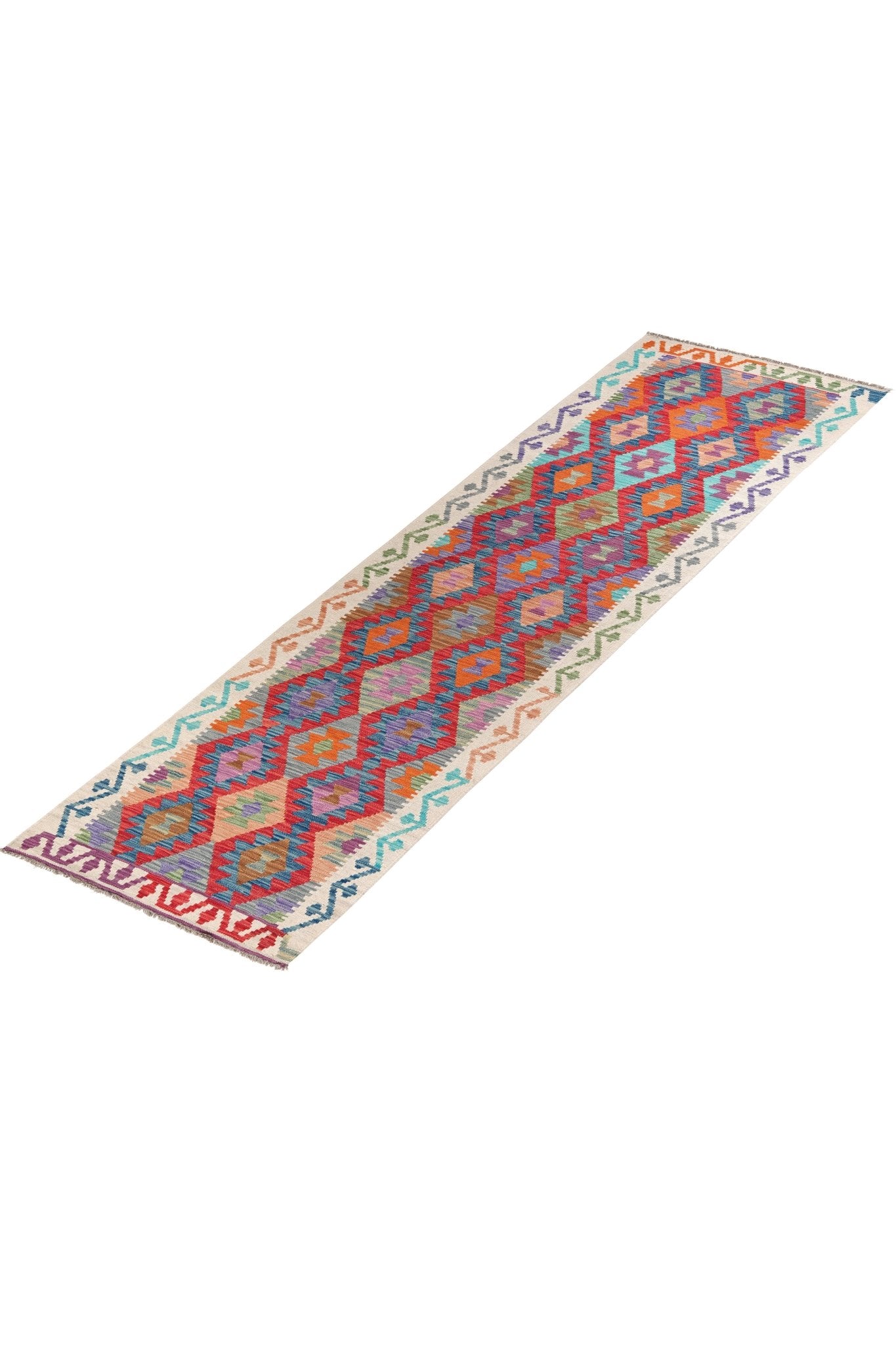 Kelim loper vloerkleed handgeweven uit Afghanistan - 2