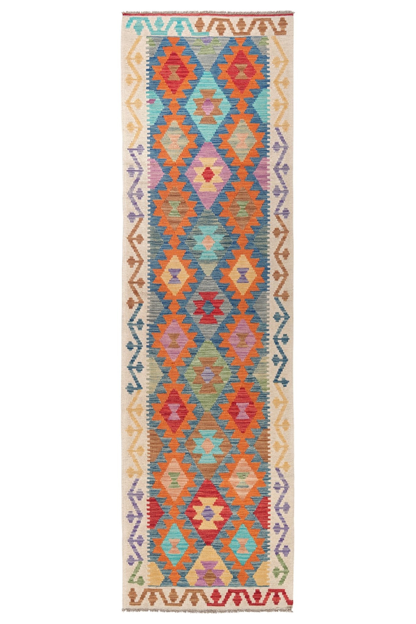 Kelim loper vloerkleed handgeweven uit Afghanistan - 1