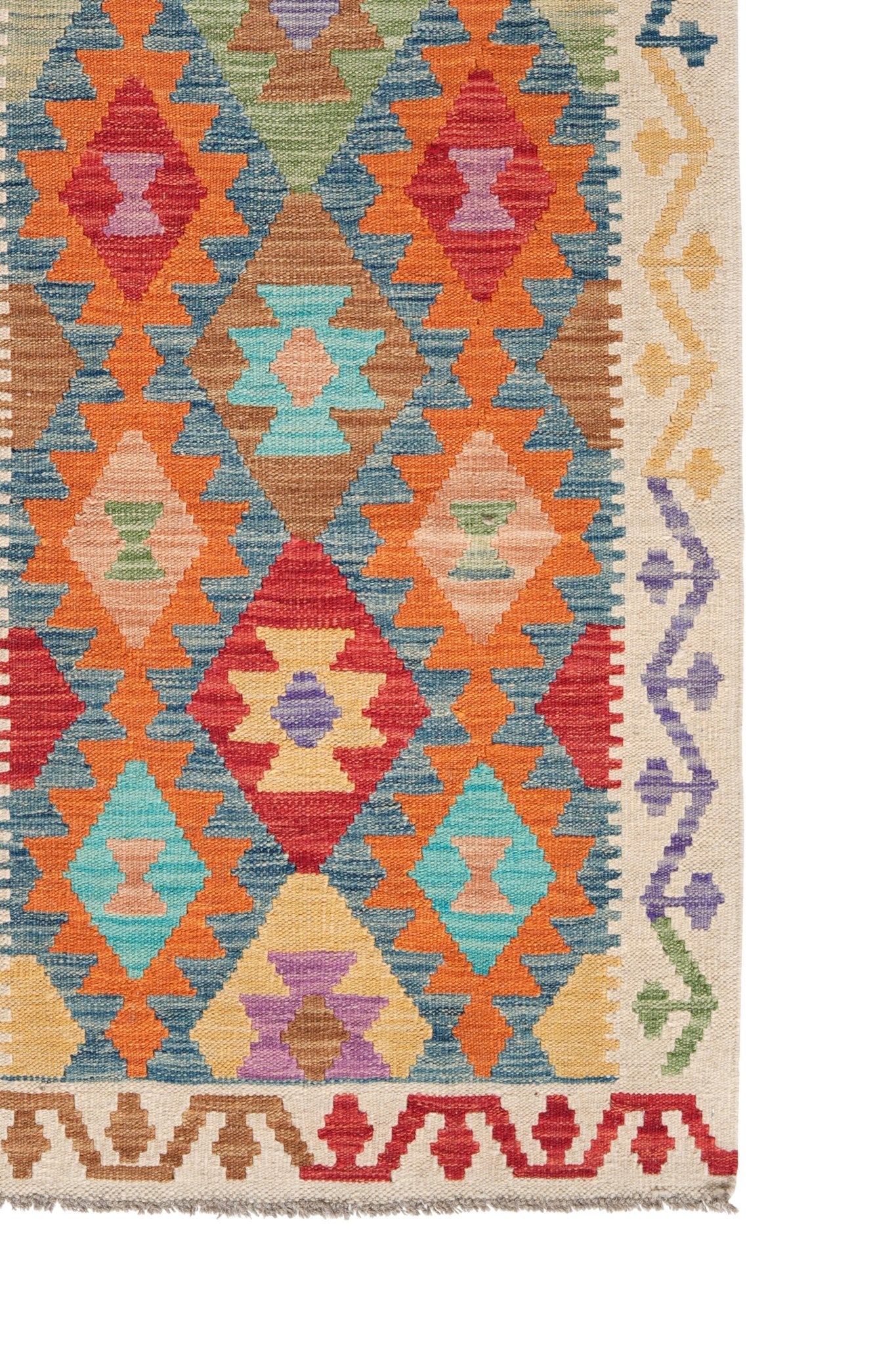 Kelim loper vloerkleed handgeweven uit Afghanistan - 4