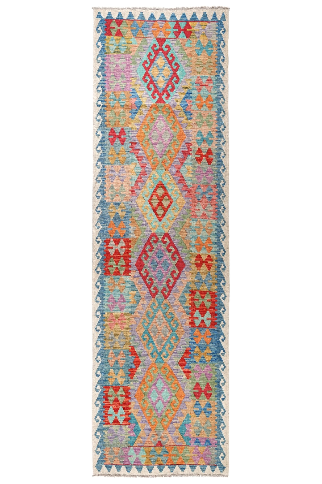 Kelim loper vloerkleed handgeweven uit Afghanistan - 1