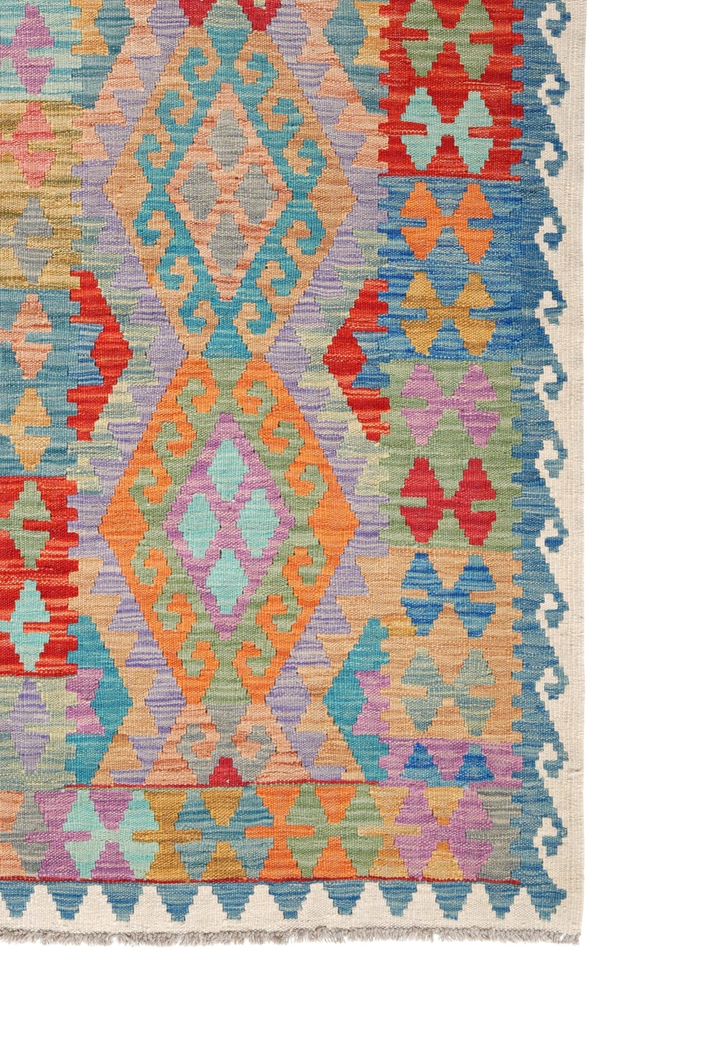 Kelim loper vloerkleed handgeweven uit Afghanistan - 4