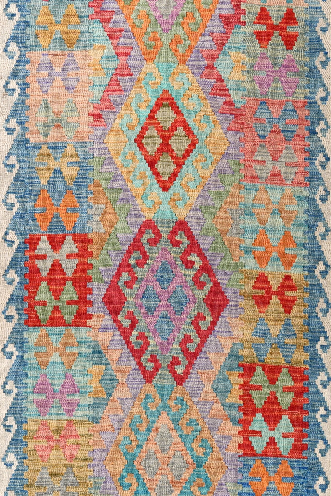 Kelim loper vloerkleed handgeweven uit Afghanistan - 3