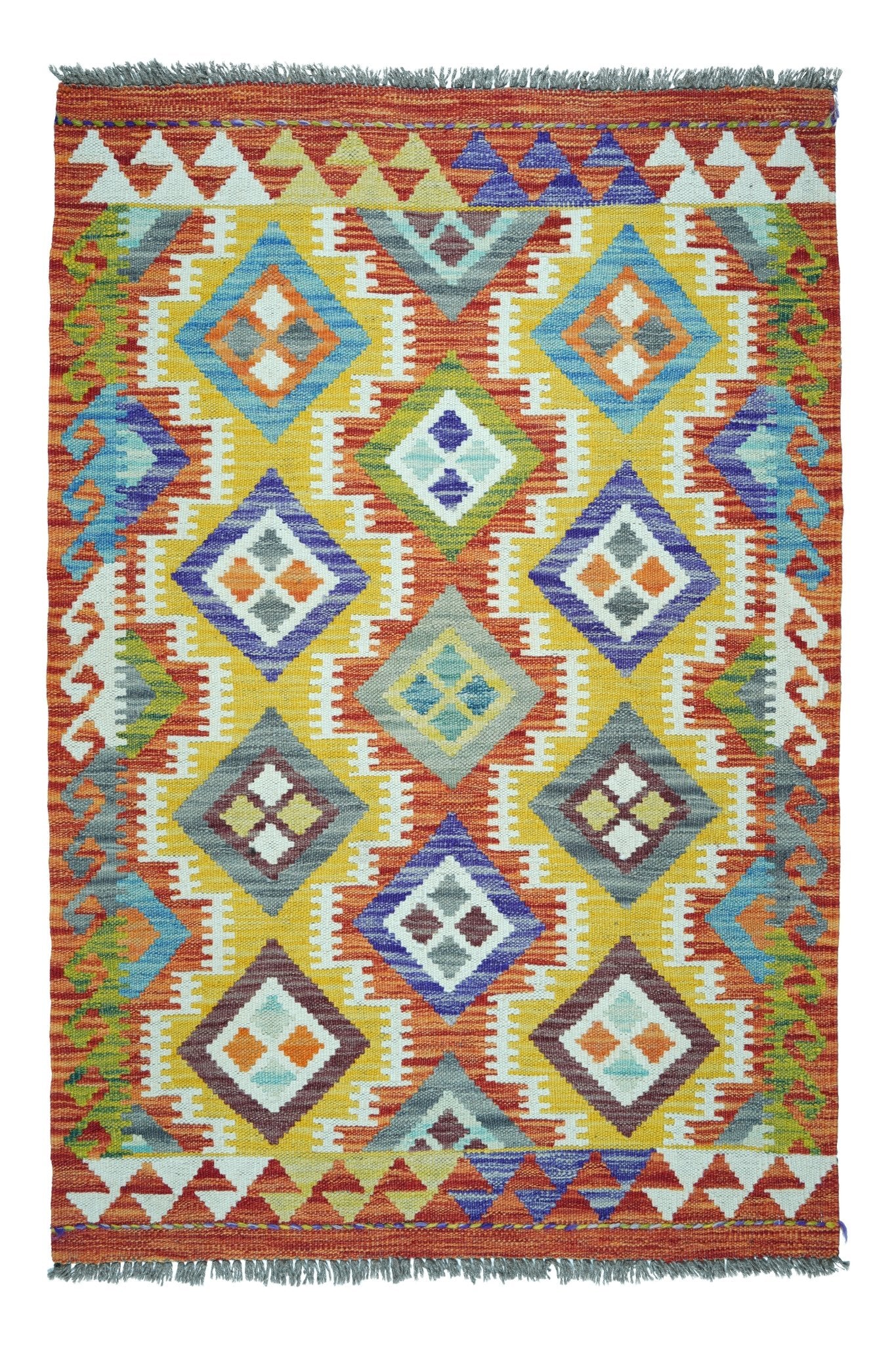 Kelim vloerkleed handgeweven uit Afghanistan - 1