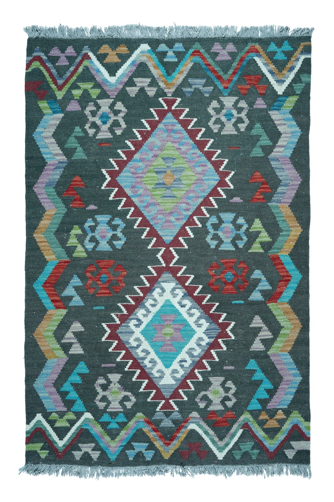 Kelim vloerkleed handgeweven uit Afghanistan - 1