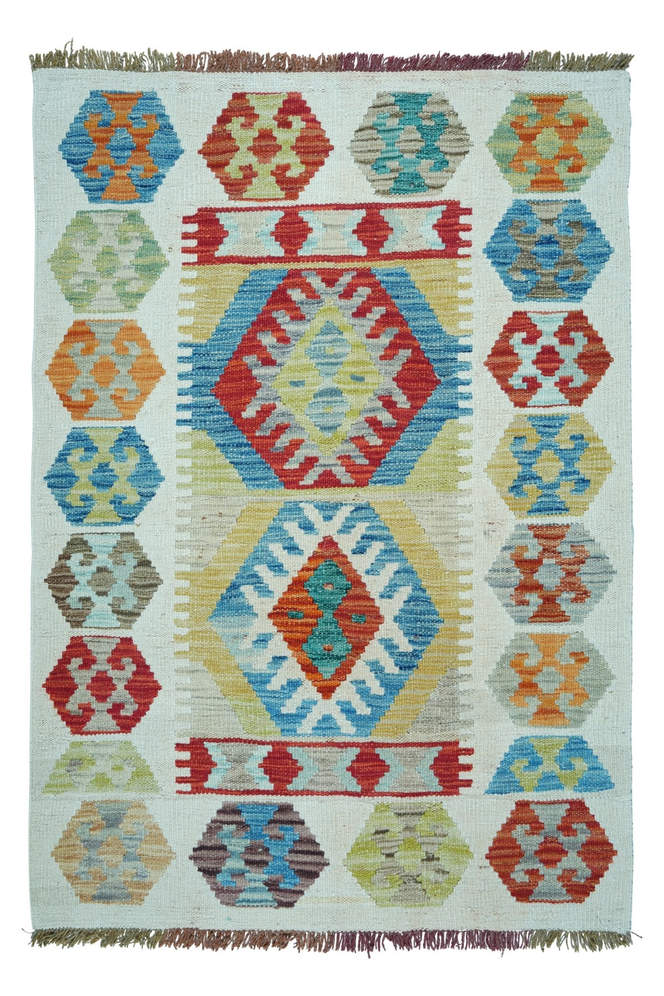 Kelim vloerkleed handgeweven uit Afghanistan - 1