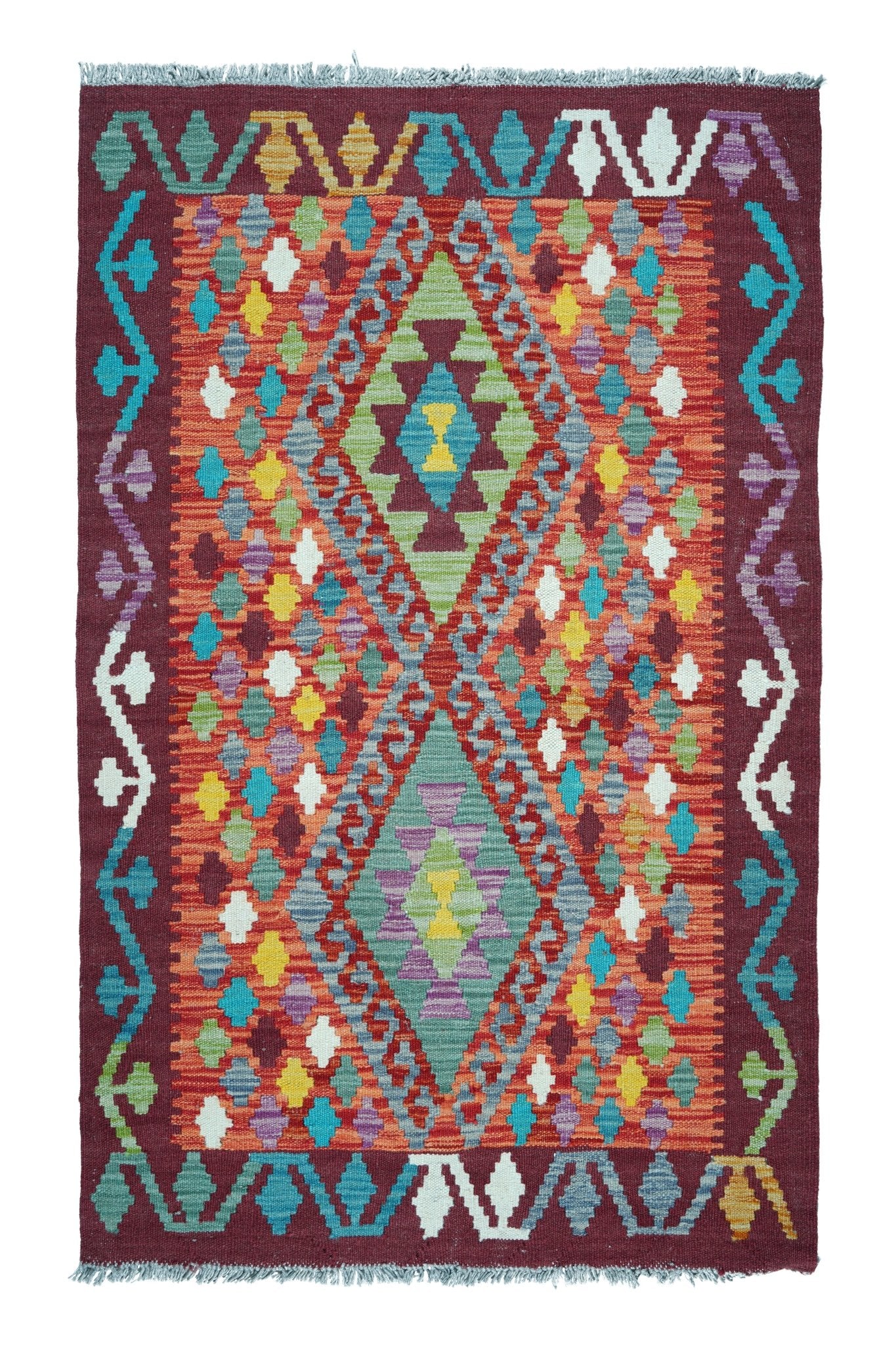 Kelim vloerkleed handgeweven uit Afghanistan - 1