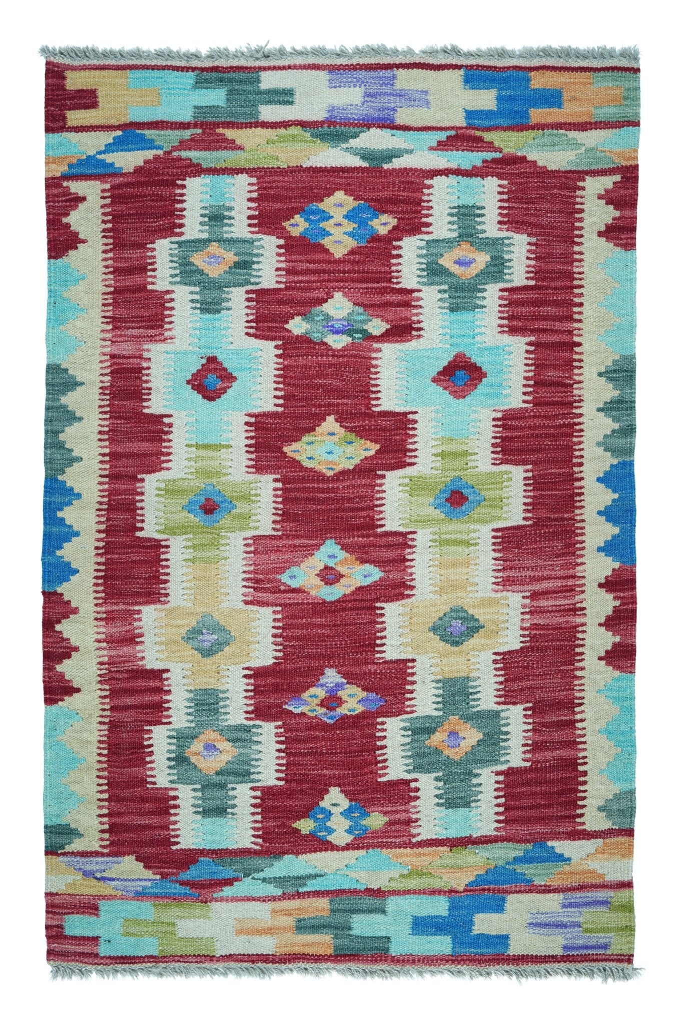 Kelim vloerkleed handgeweven uit Afghanistan - 1