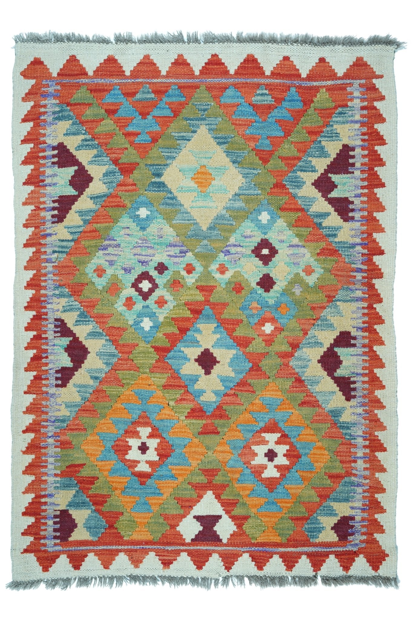 Kelim vloerkleed handgeweven uit Afghanistan - 1