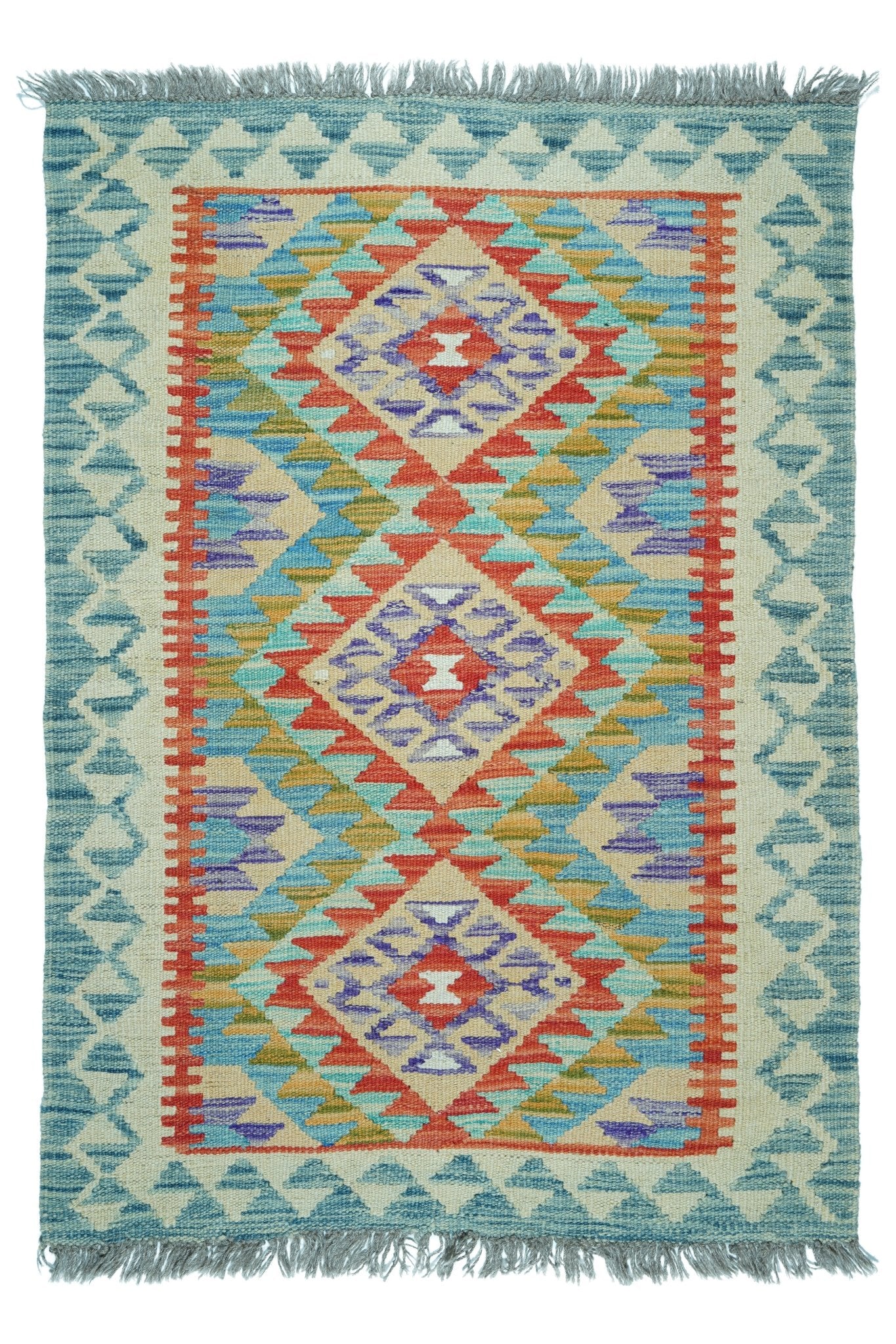 Kelim vloerkleed handgeweven uit Afghanistan - 1