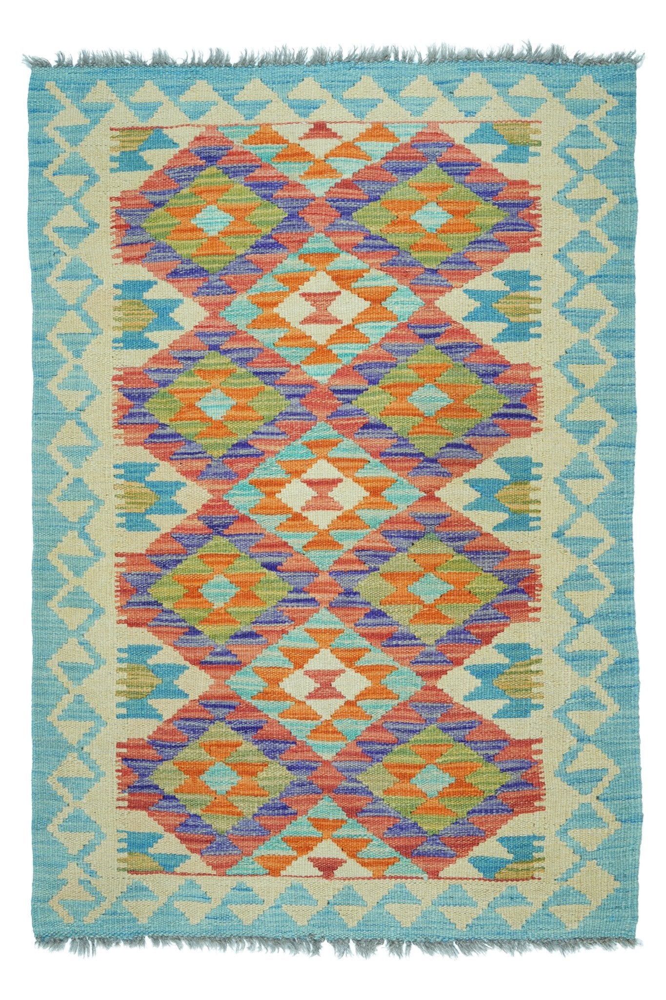 Kelim vloerkleed handgeweven uit Afghanistan - 1