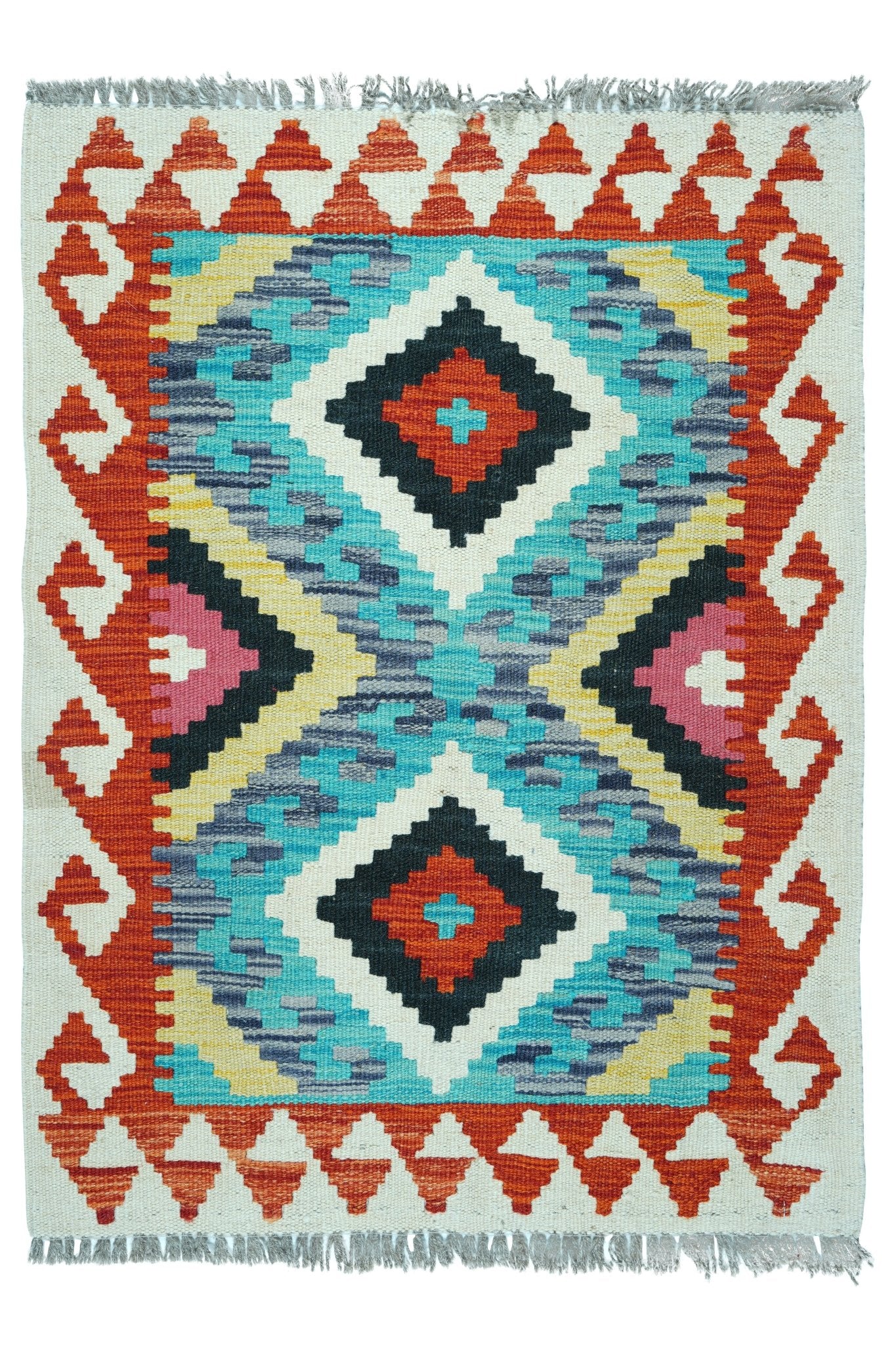 Kelim vloerkleed handgeweven uit Afghanistan - 1