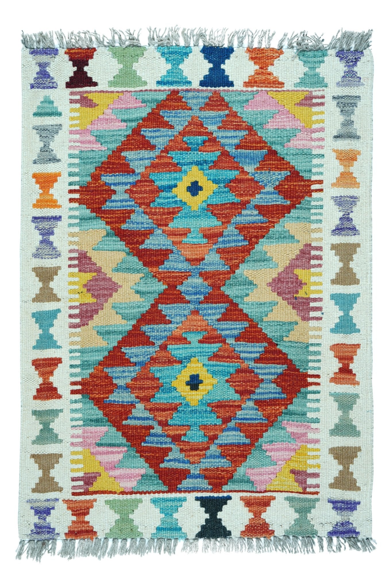 Kelim vloerkleed handgeweven uit Afghanistan - 1