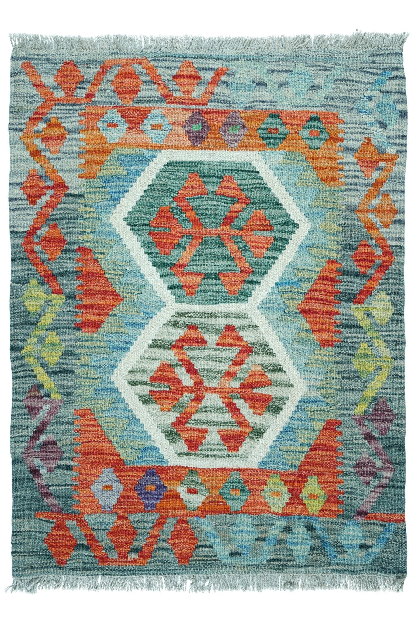 Kelim vloerkleed handgeweven uit Afghanistan - 1