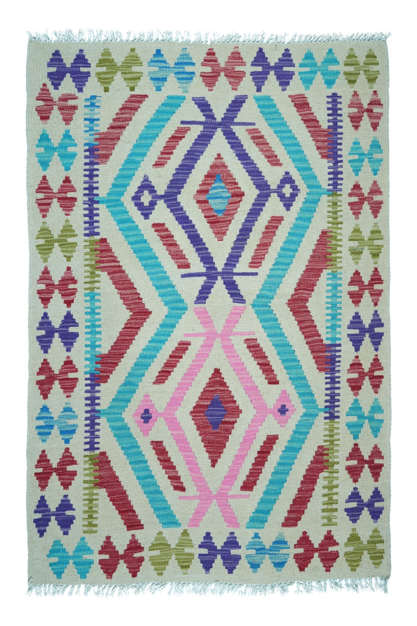 Kelim vloerkleed handgeweven uit Afghanistan - 1