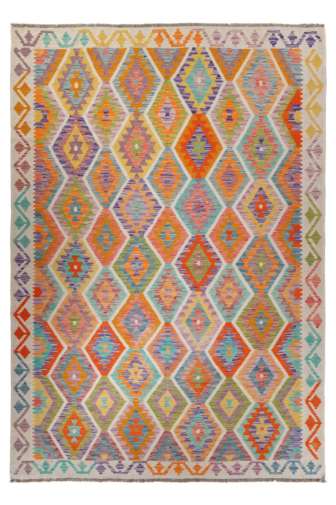 Kelim vloerkleed handgeweven uit Afghanistan - 1