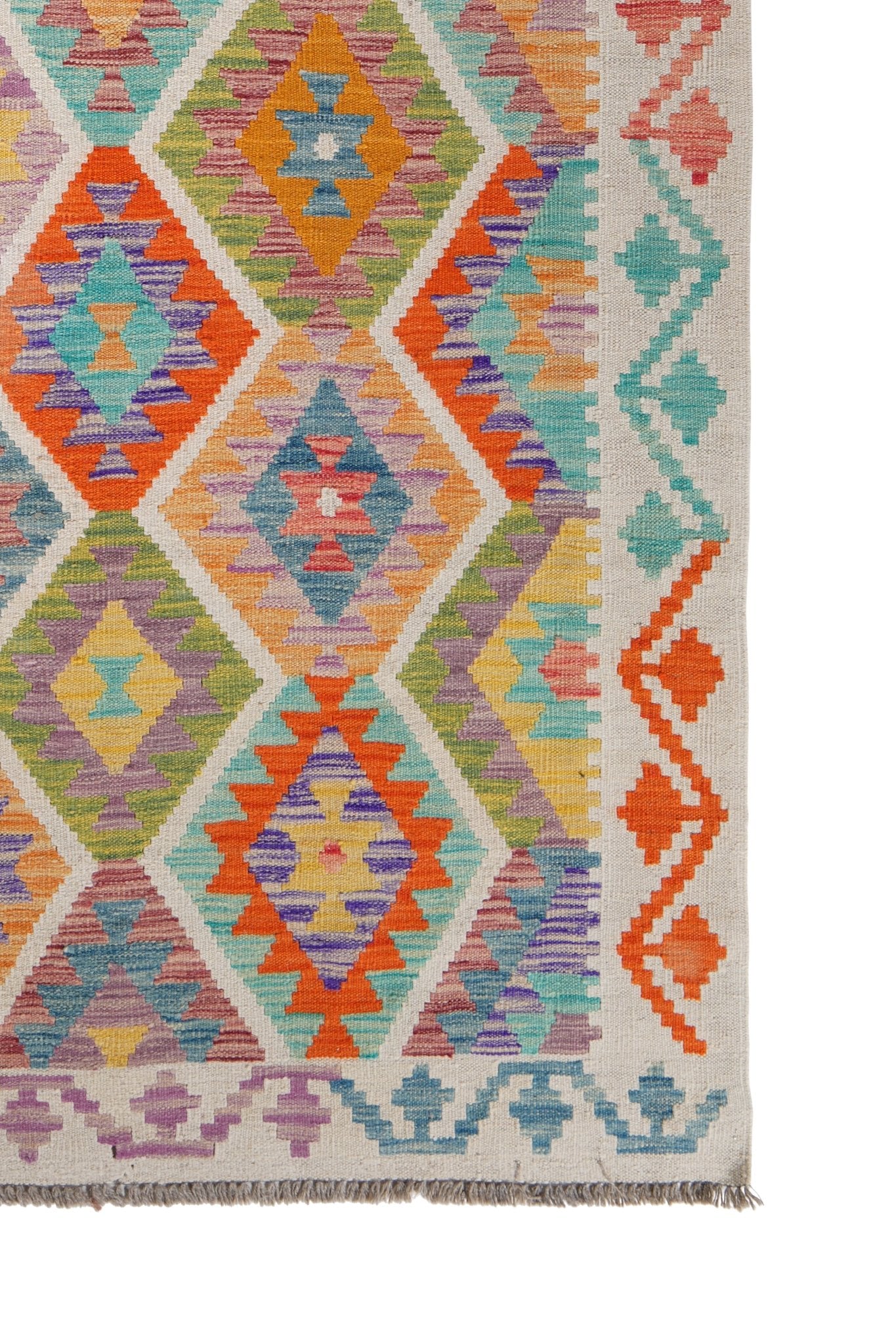 Kelim vloerkleed handgeweven uit Afghanistan - 4