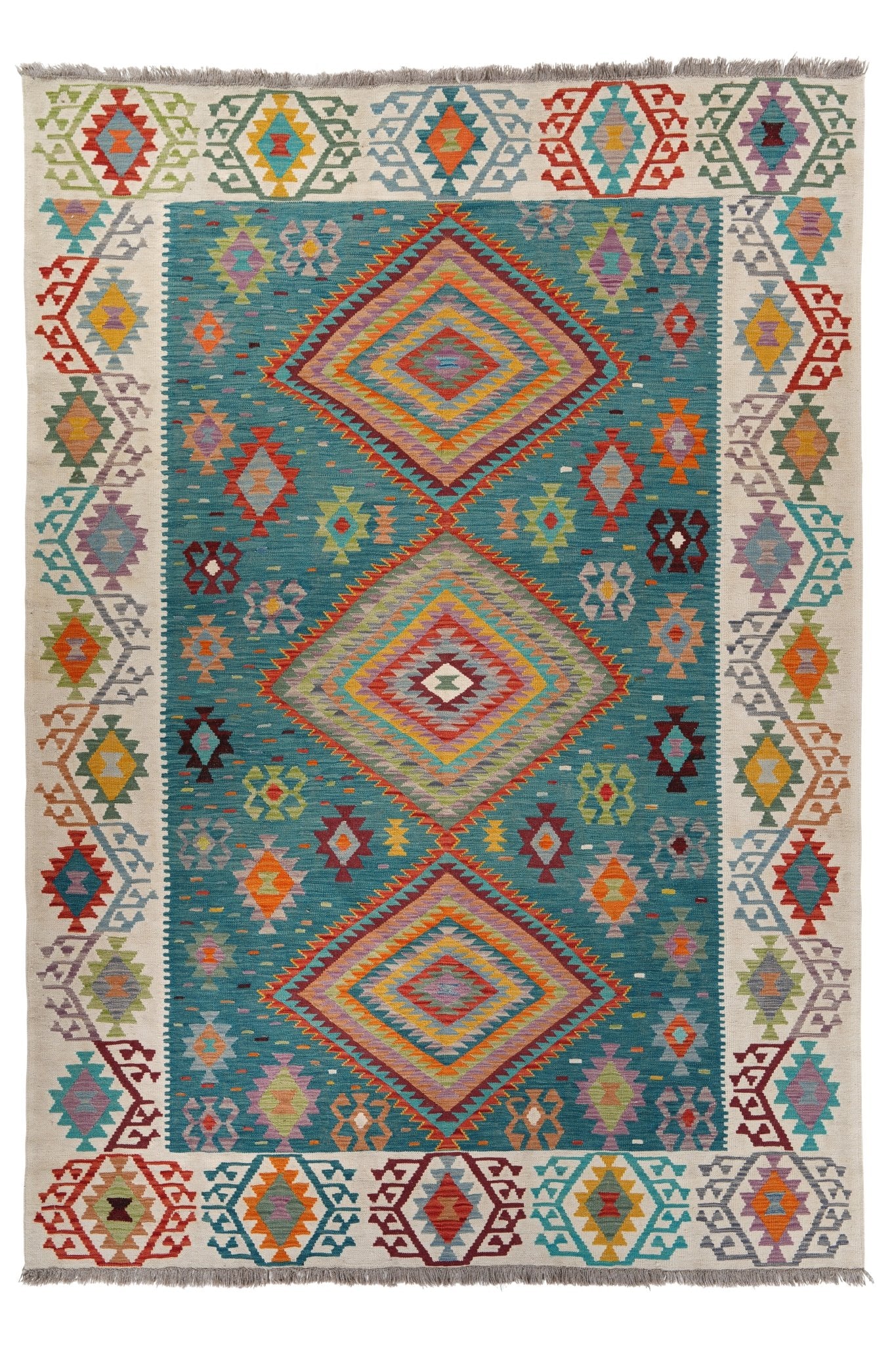 Kelim vloerkleed handgeweven uit Afghanistan - 1