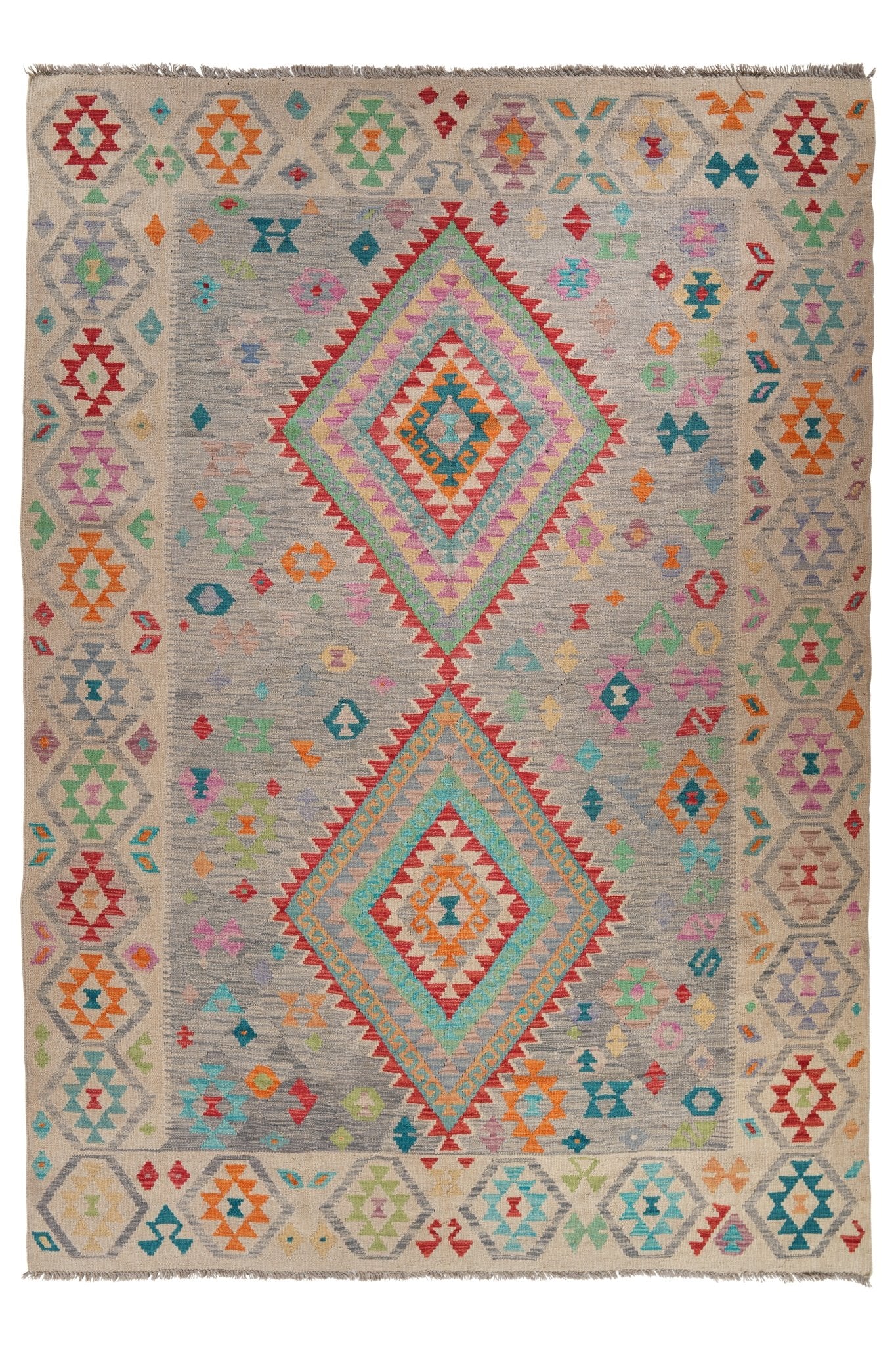 Kelim vloerkleed handgeweven uit Afghanistan - 1