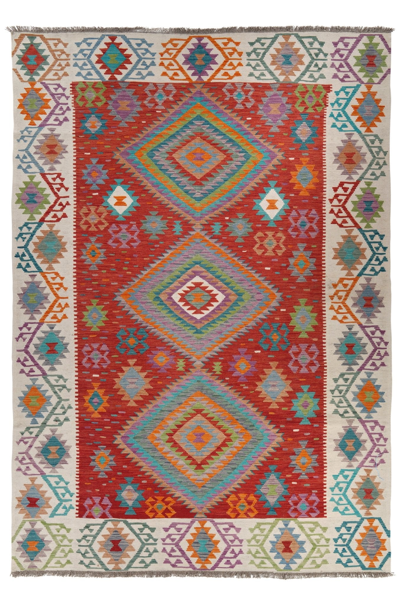 Kelim vloerkleed handgeweven uit Afghanistan - 1