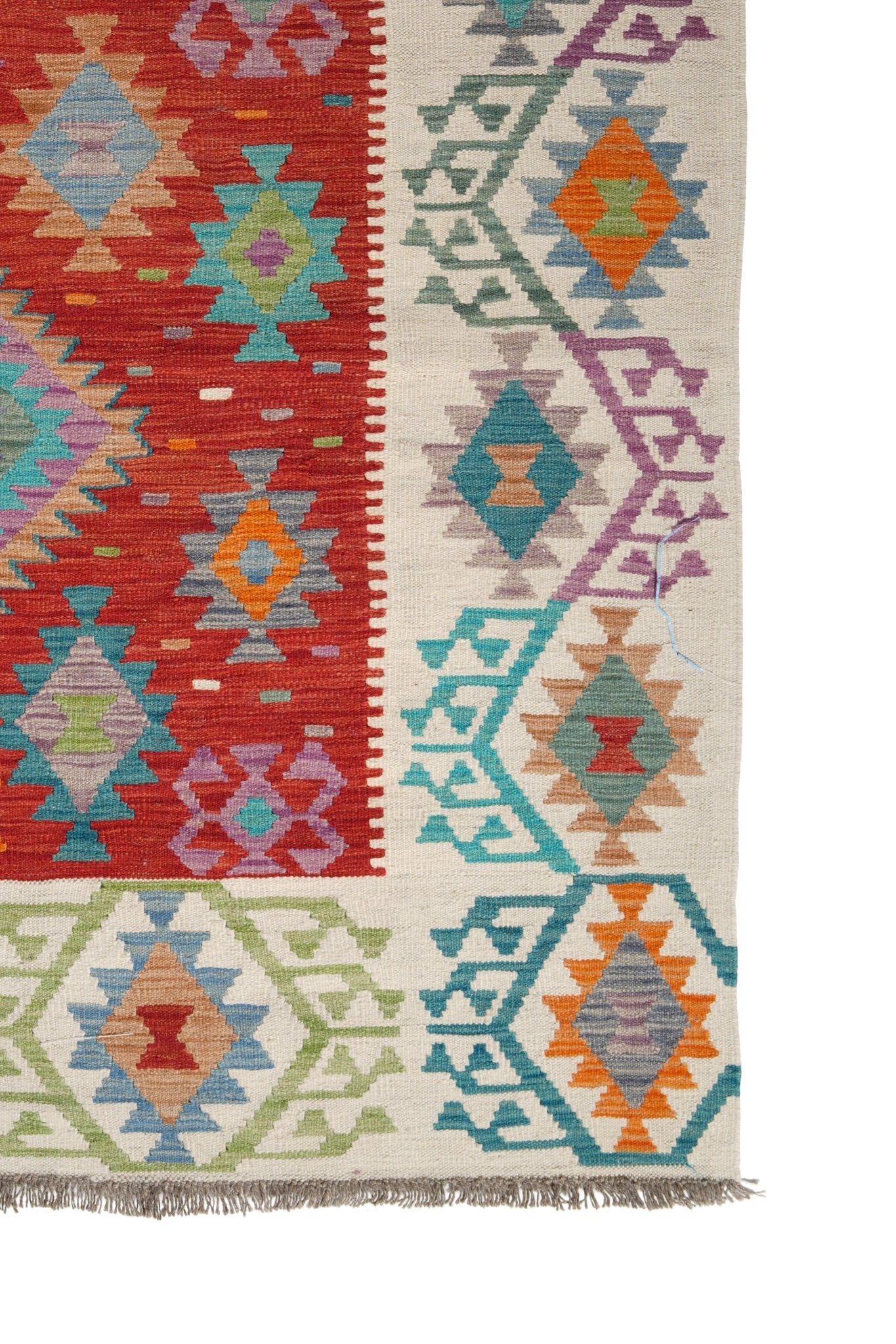 Kelim vloerkleed handgeweven uit Afghanistan - 4