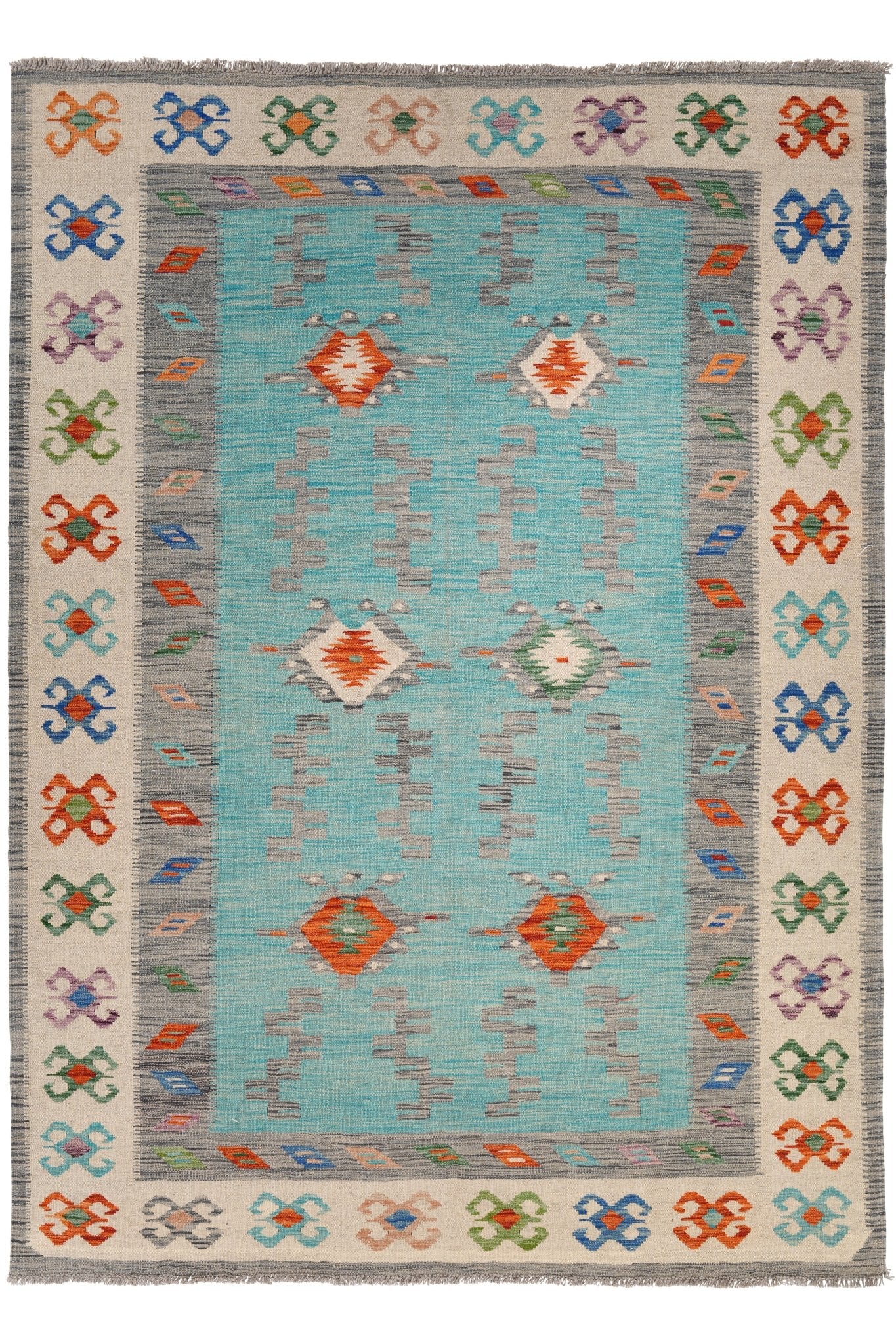 Kelim vloerkleed handgeweven uit Afghanistan - 1