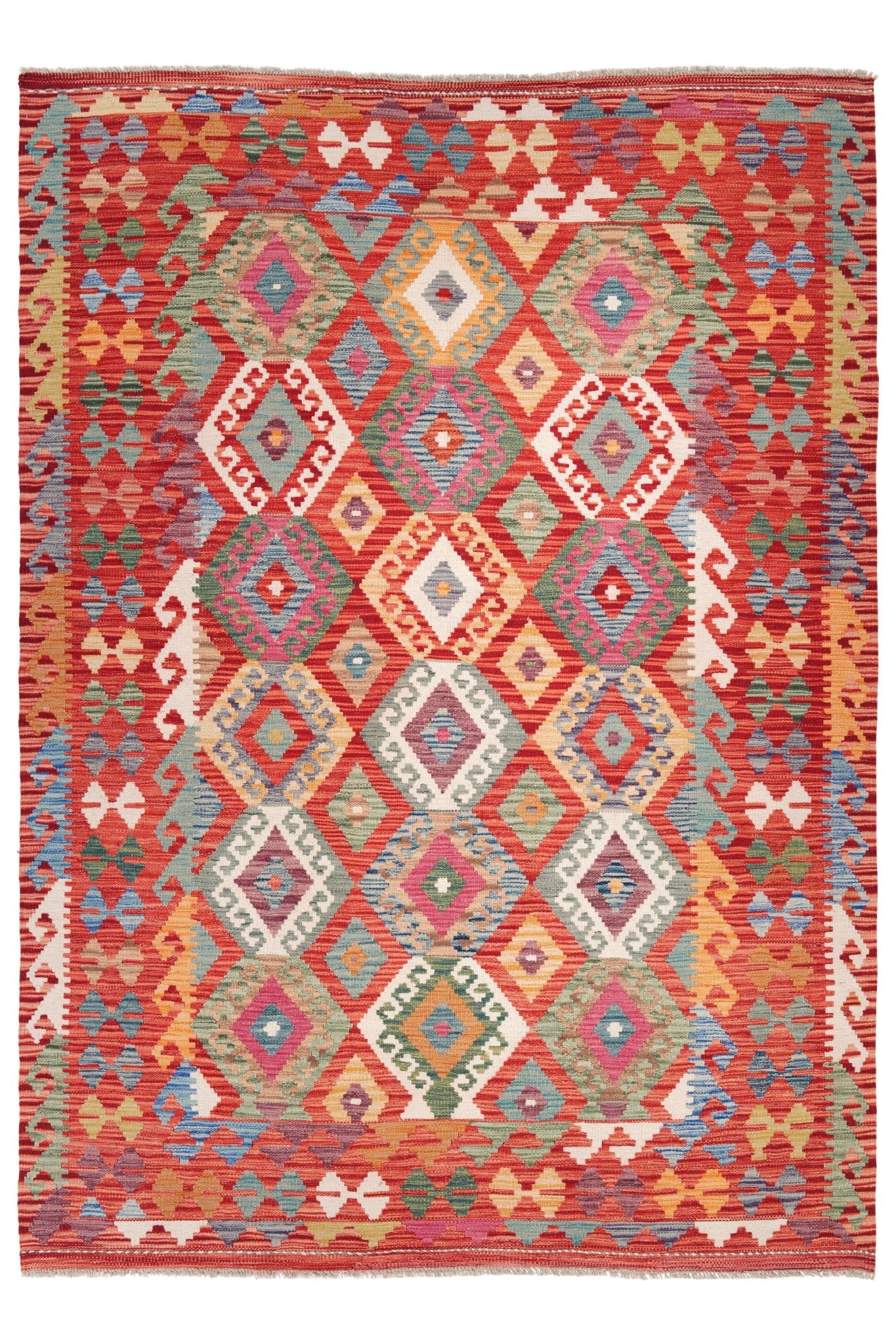 Kelim vloerkleed handgeweven uit Afghanistan - 1