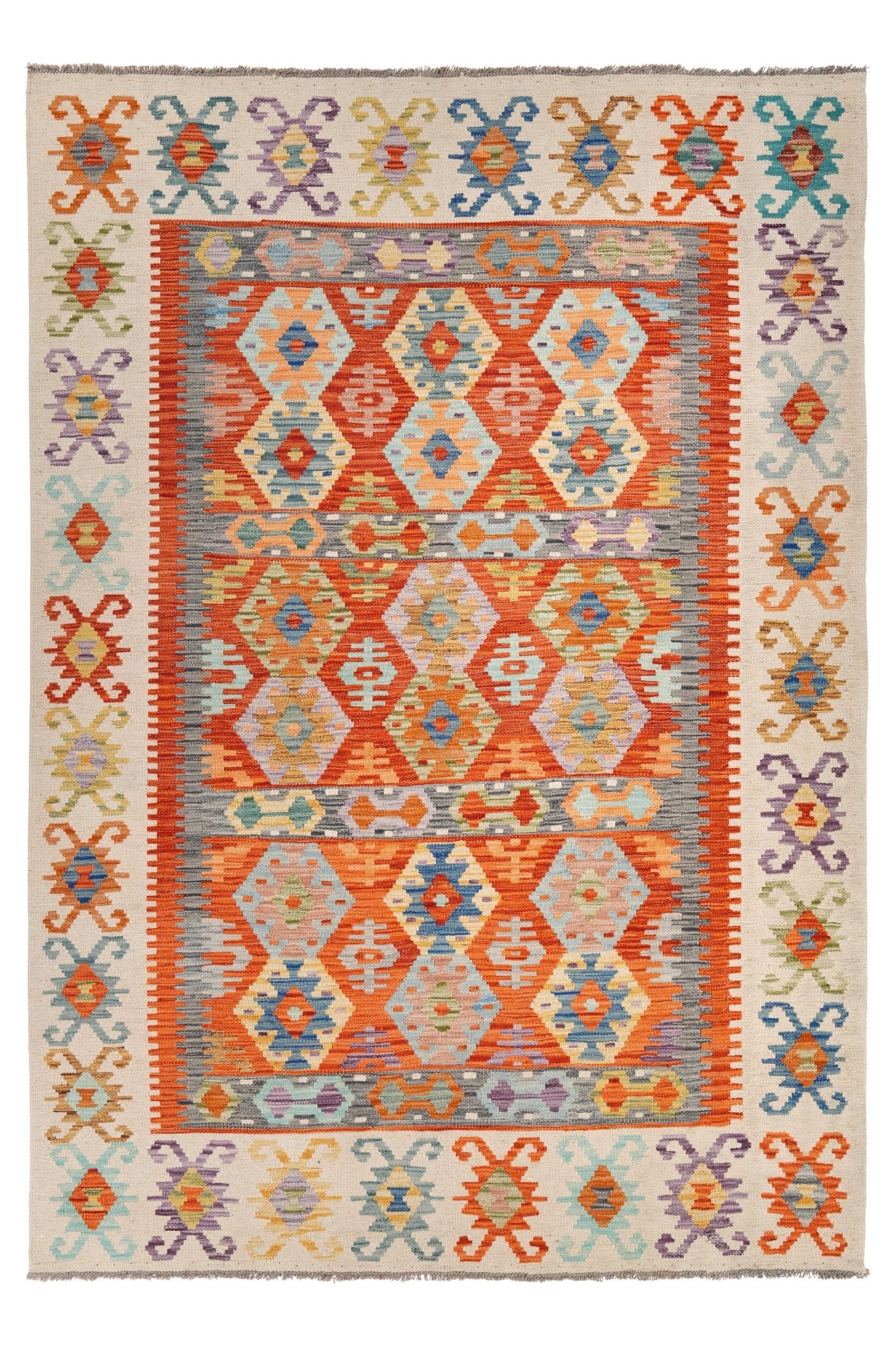 Kelim vloerkleed handgeweven uit Afghanistan - 1