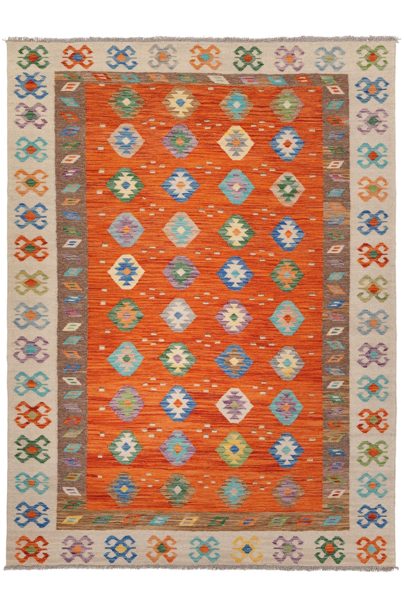 Kelim vloerkleed handgeweven uit Afghanistan - 1