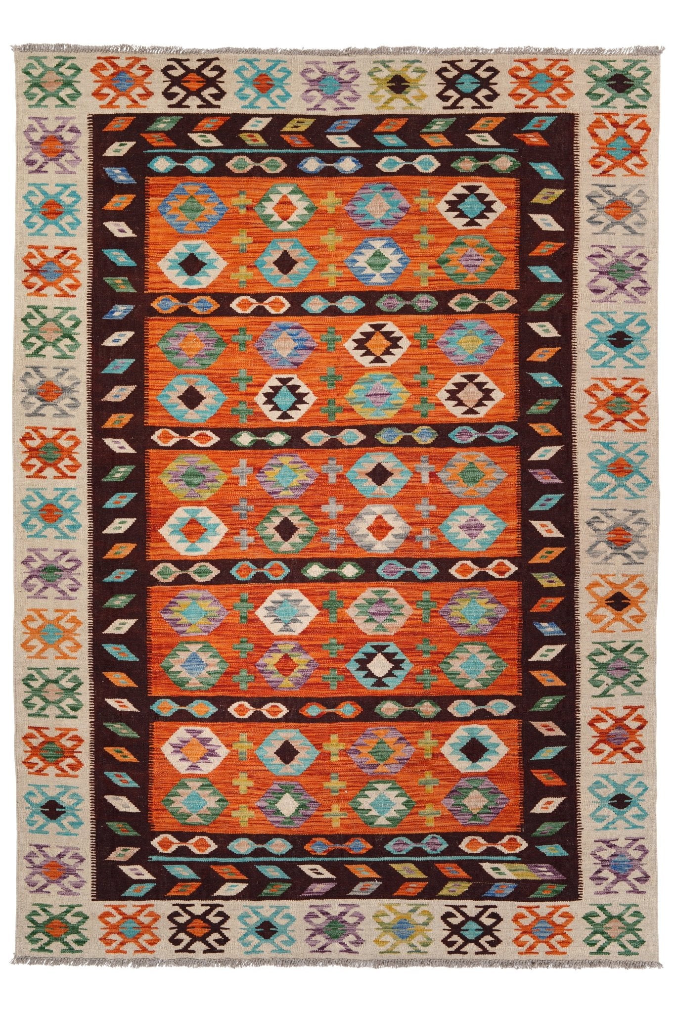 Kelim vloerkleed handgeweven uit Afghanistan - 1