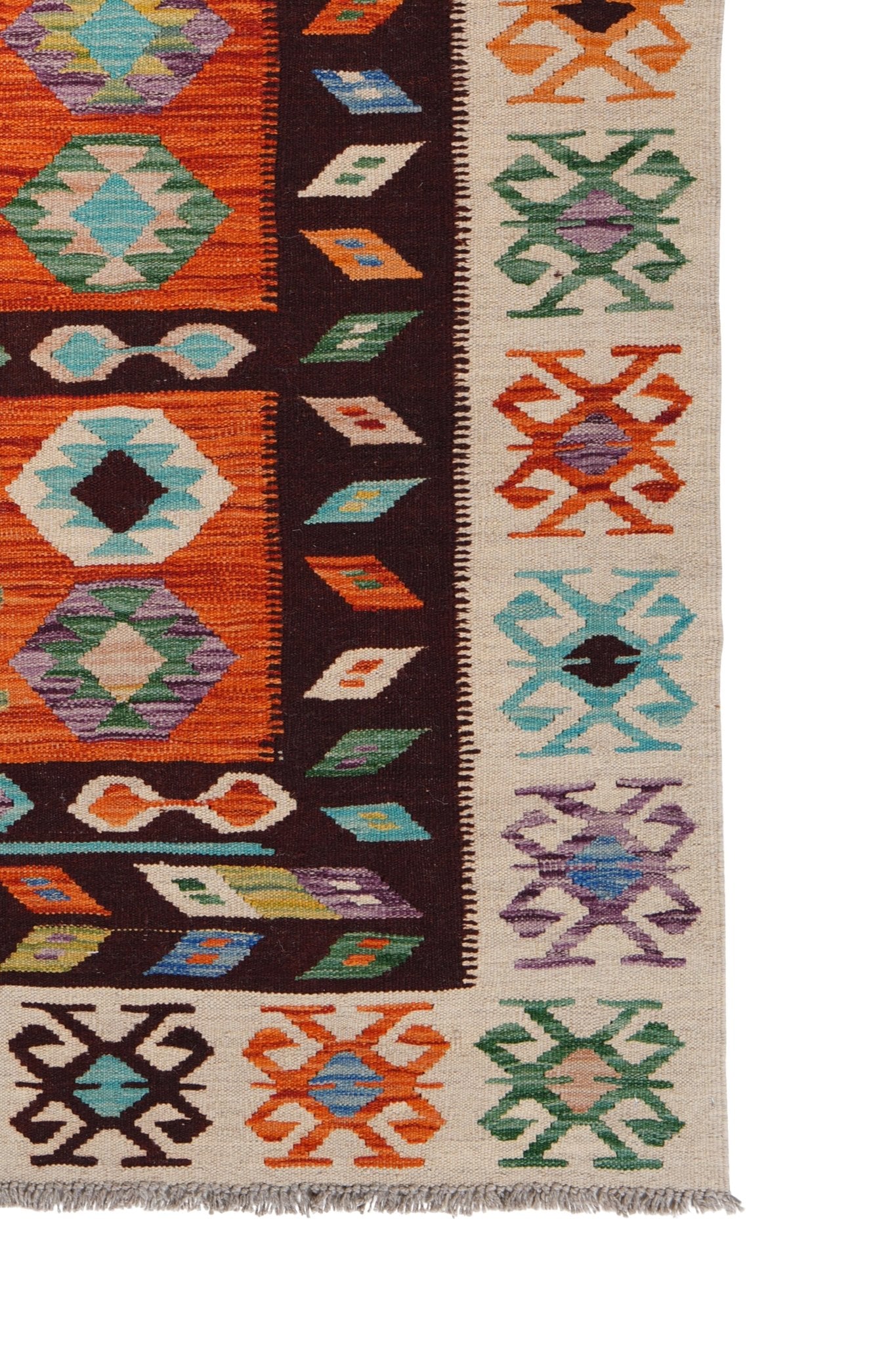 Kelim vloerkleed handgeweven uit Afghanistan - 4