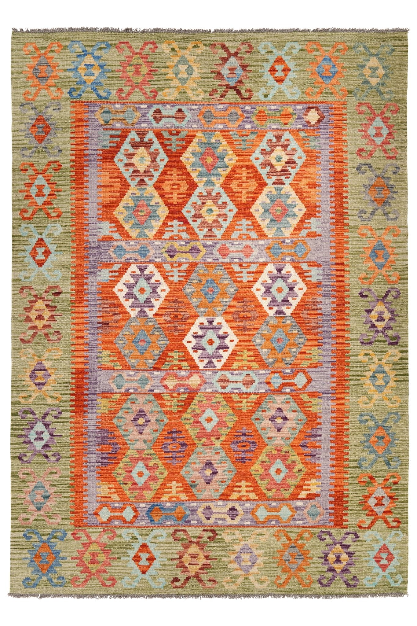 Kelim vloerkleed handgeweven uit Afghanistan - 1