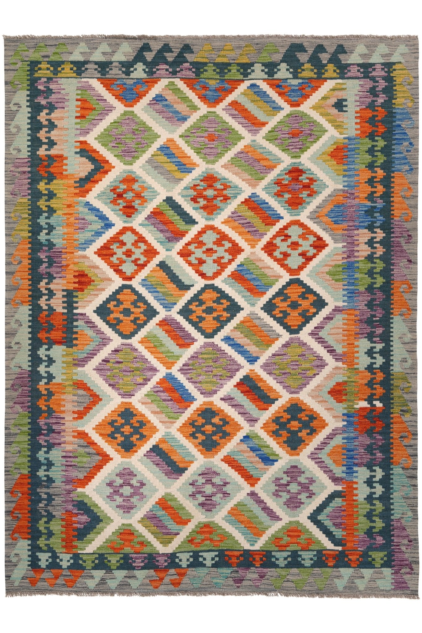 Kelim vloerkleed handgeweven uit Afghanistan - 1